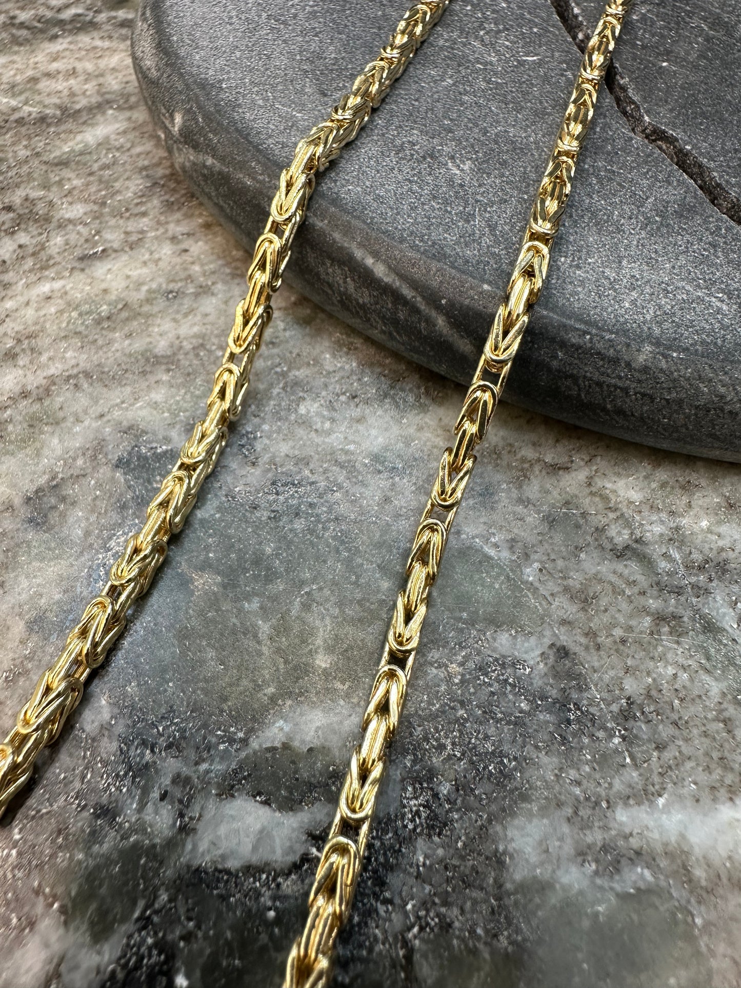 Prachtige 14K Gouden Klassieke Koningsketting | 3 mm | Tijdloos & Elegant