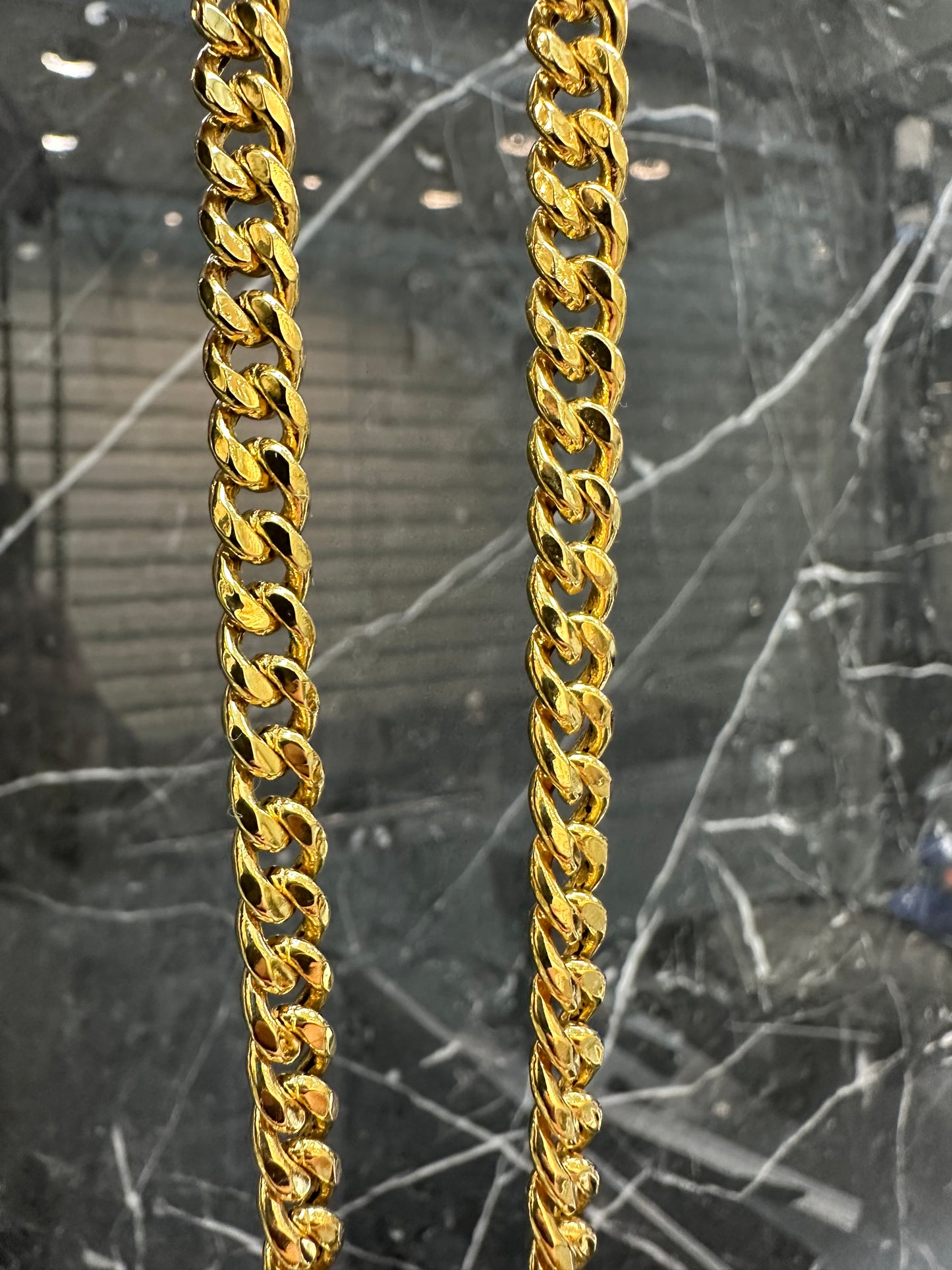 21K Gouden Gourmet Ketting – Dubai Collectie – 60 cm