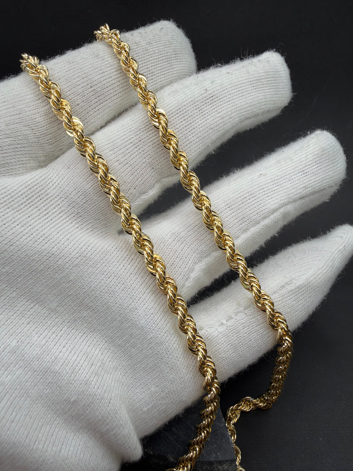 14K Gouden Rope Chain – 4 mm – Nederlands Goud