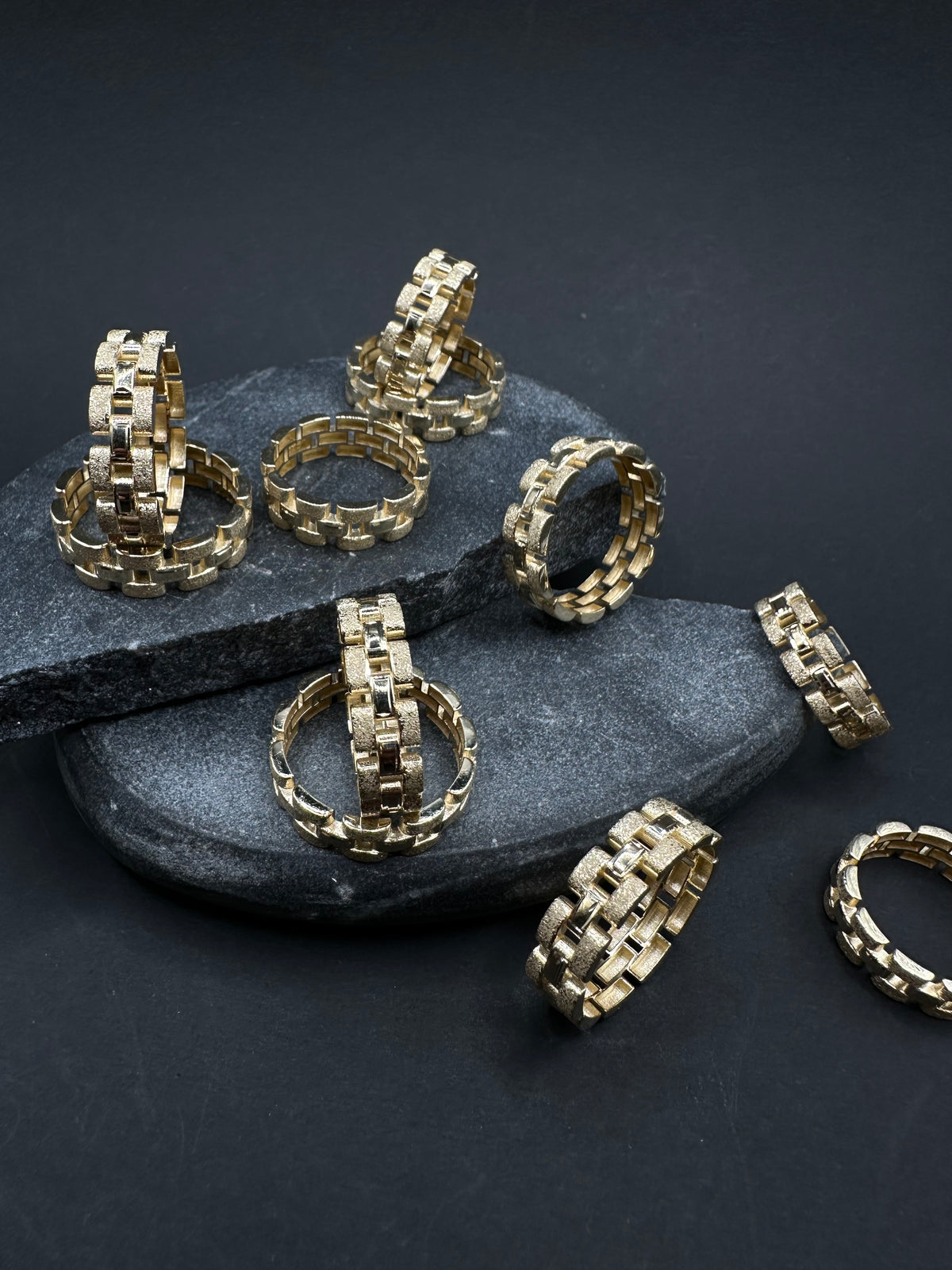 14K Gouden Rollie Schakelring