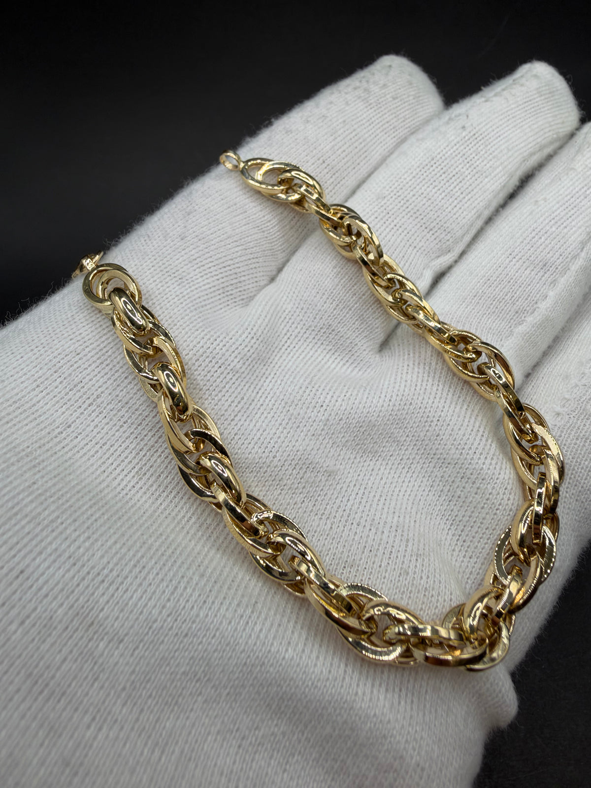 14K Gouden Singapore Armband – 19 cm – 6,5 mm