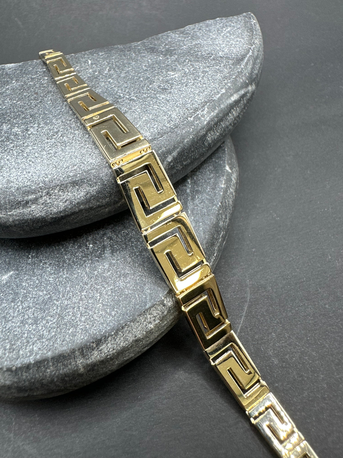 14K Gouden Meandros Armband Unisex – 20 cm
