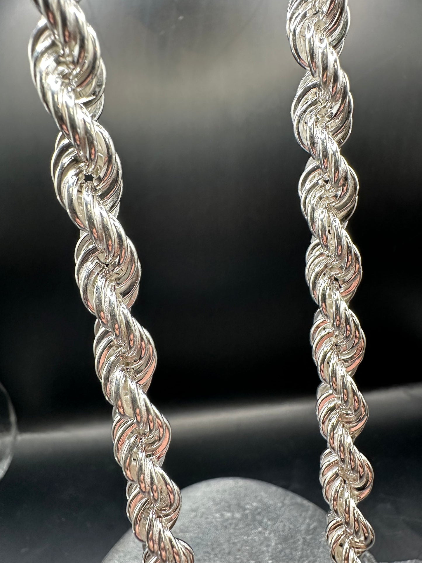 925 Zilveren Rope Chain – 8 mm – 70 cm