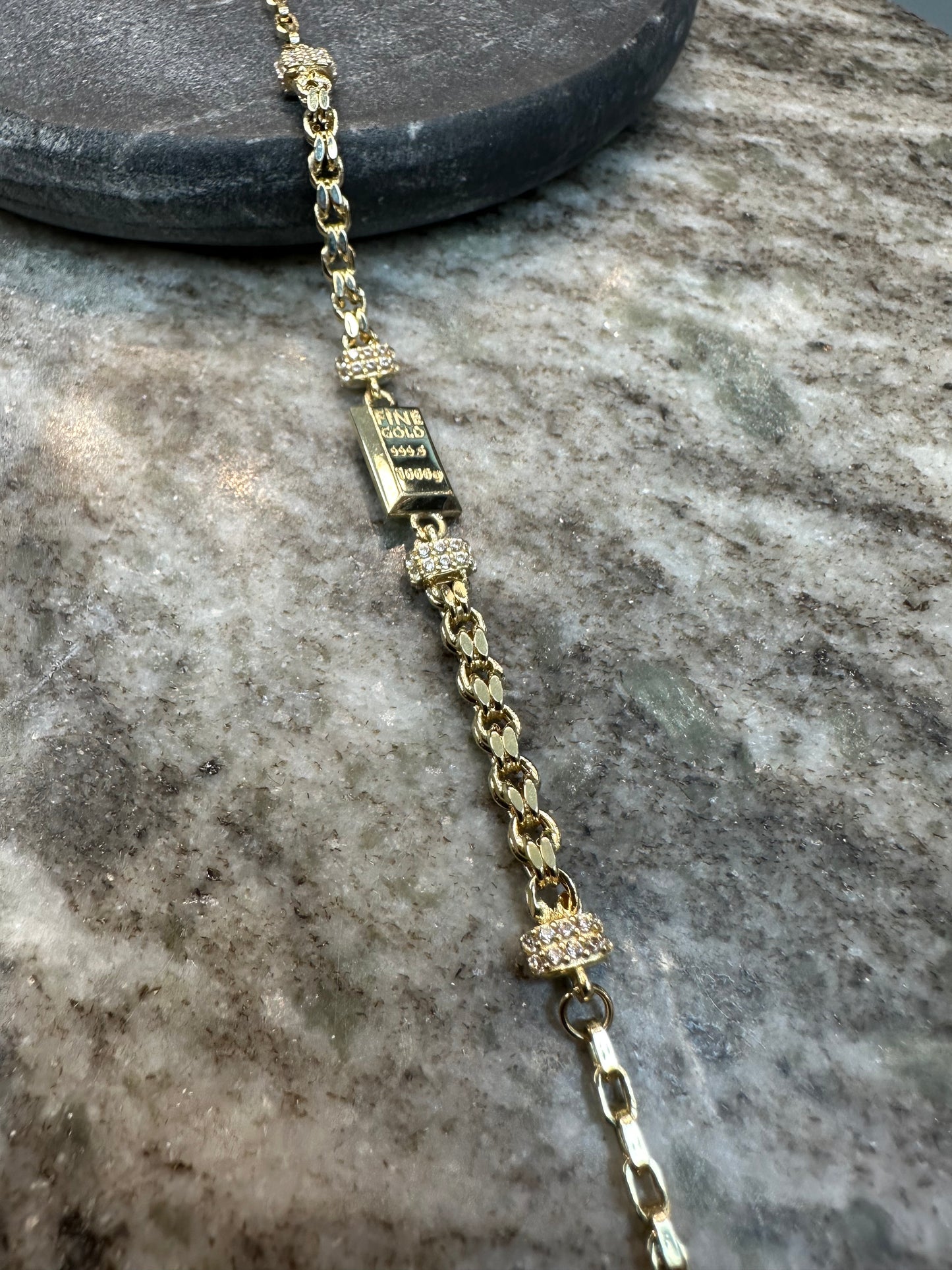 14K Gouden Fine Gold Armband