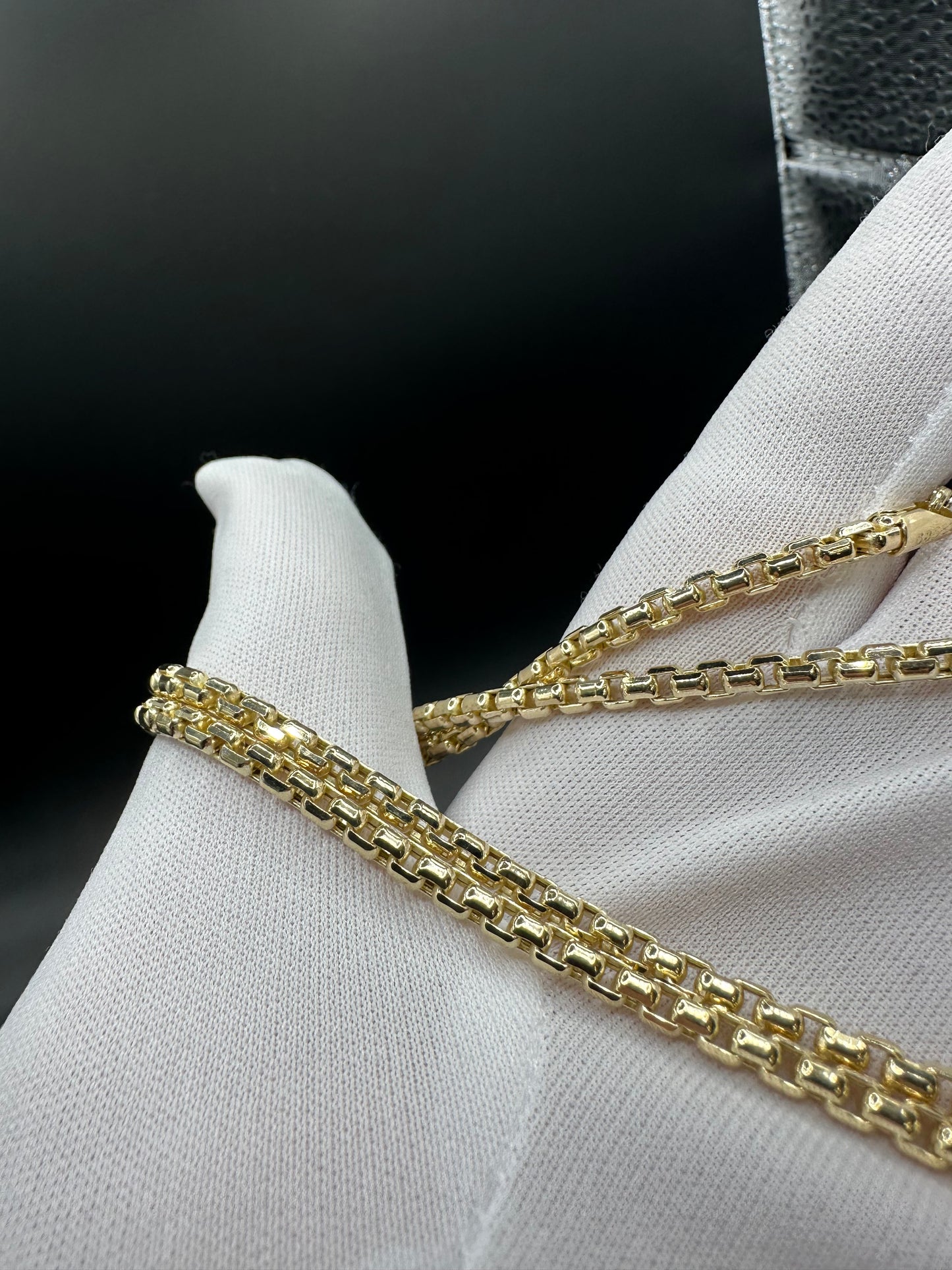 14K Gouden Box Ketting – 60 cm