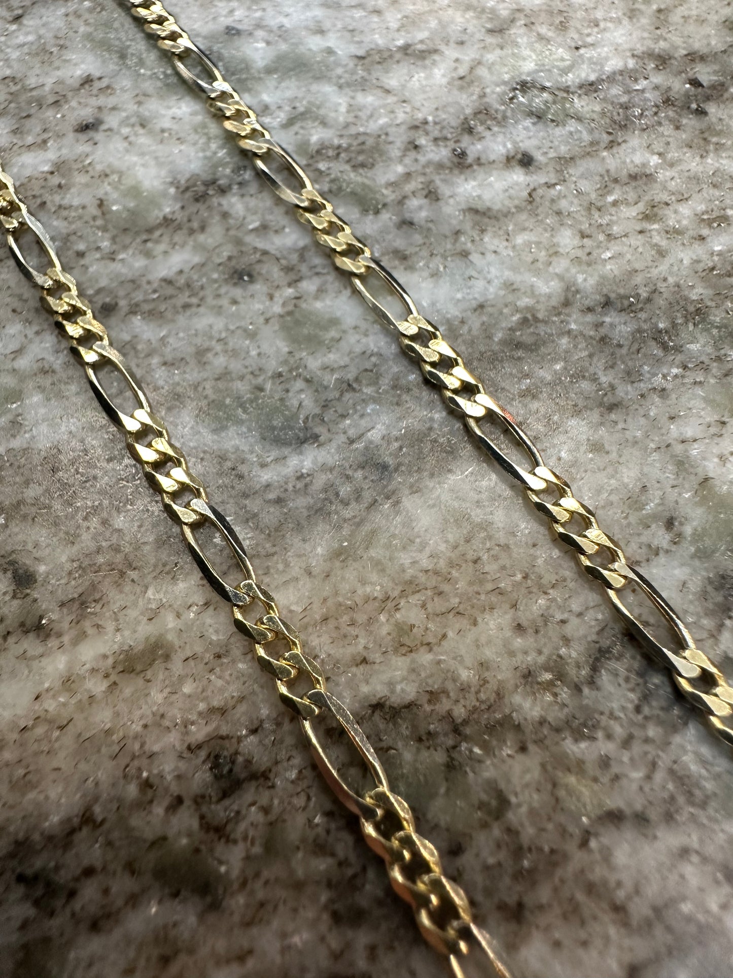 Prachtige 14K Gouden Figaro Ketting – 3,1 mm | 60 cm | Bicolor | Tijdloze Luxe