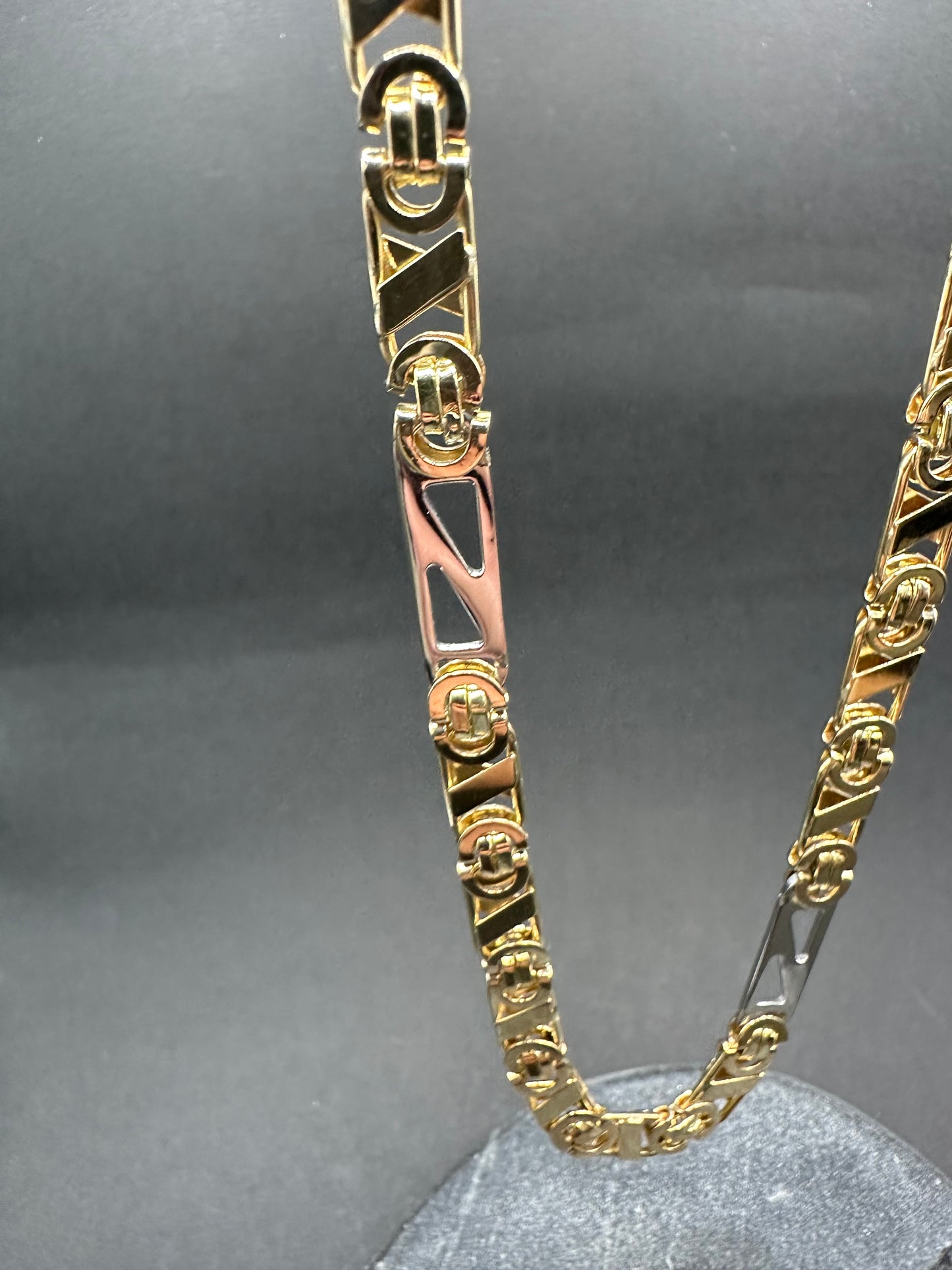 14K Gouden Bicolor Valentino Ketting – 70 cm