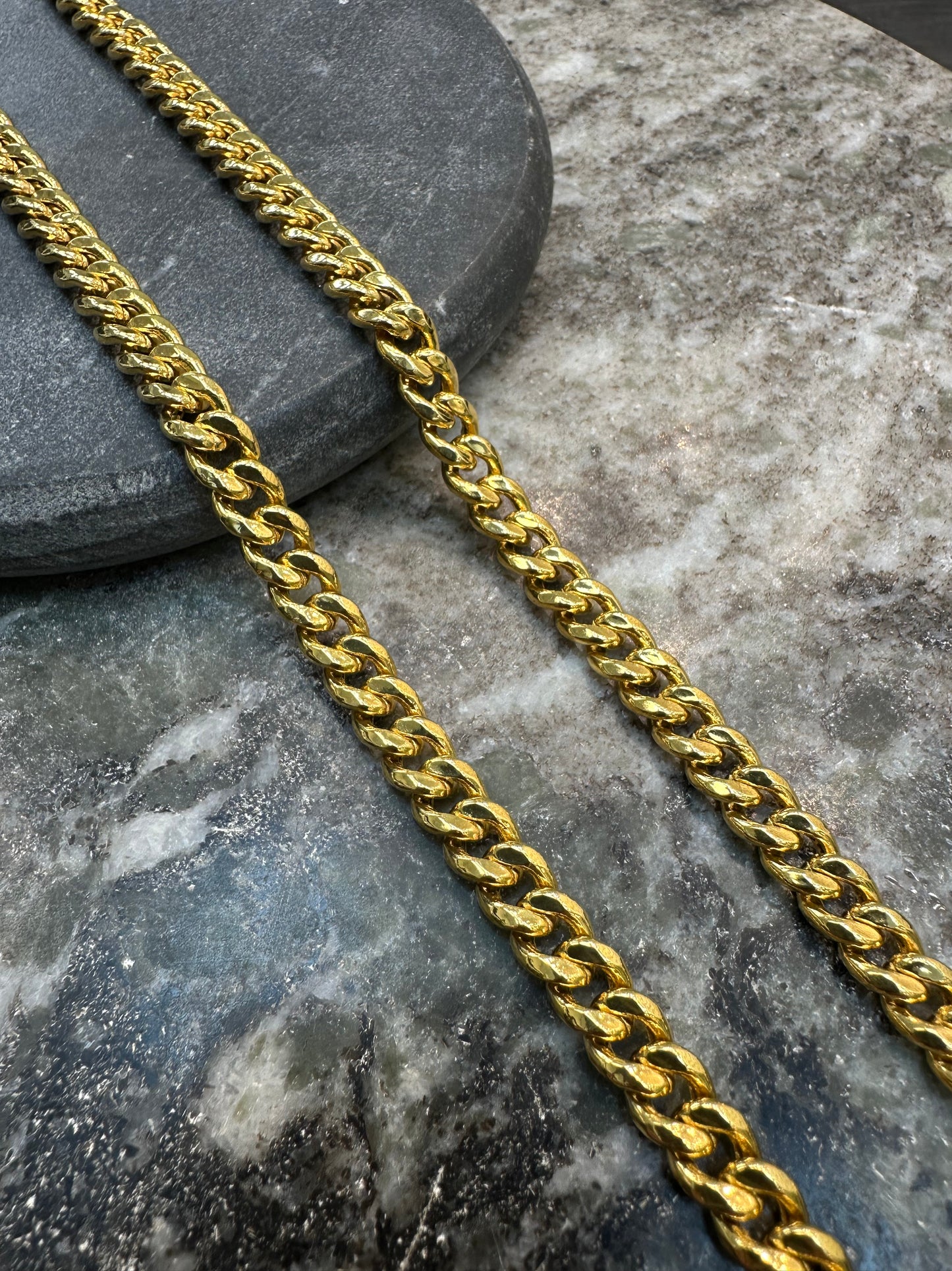21K Gouden Gourmet Ketting – Dubai Collectie – 60 cm