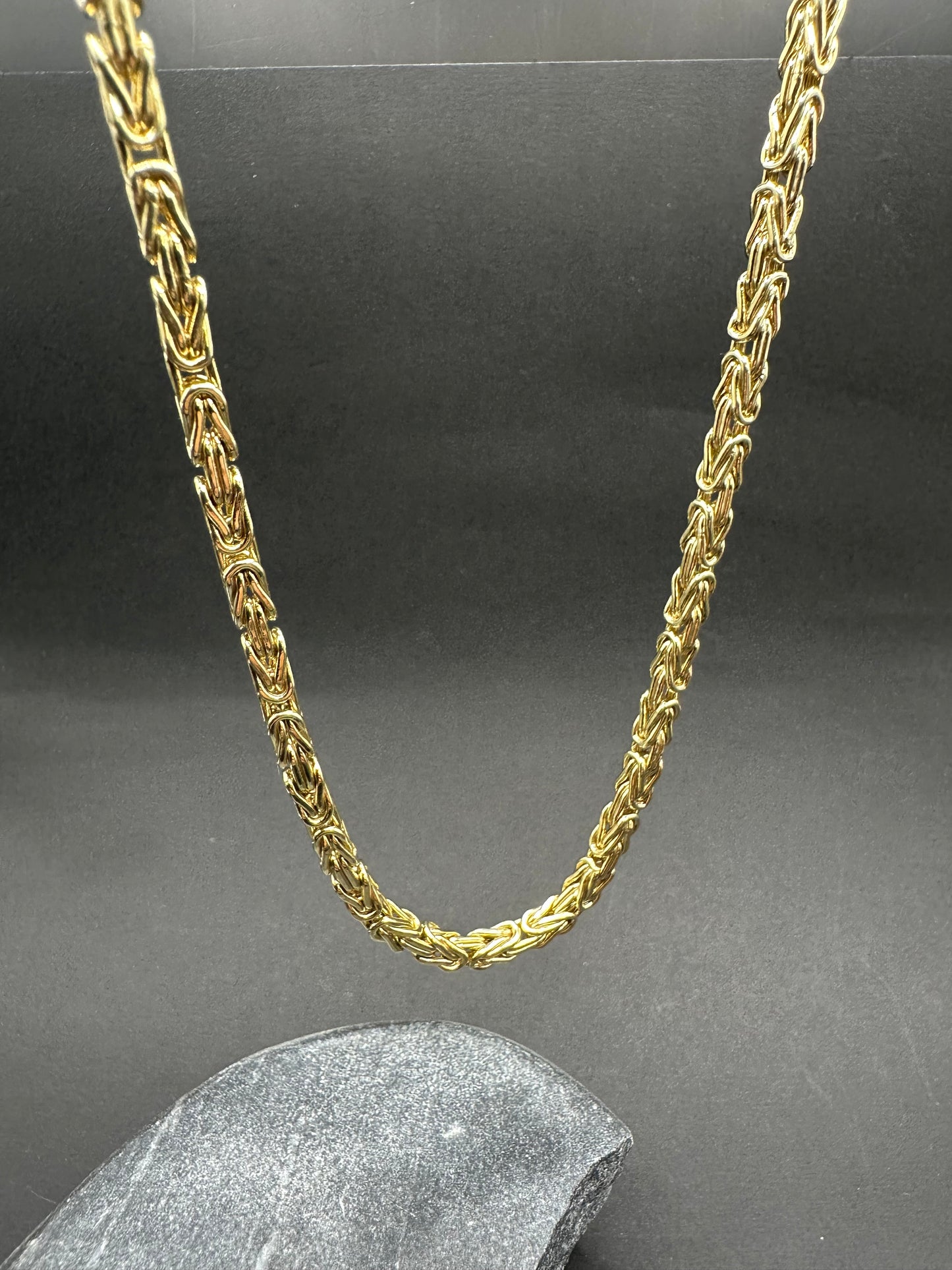 14K Gouden Italiaanse Klassieke Koningsketting – 60 cm