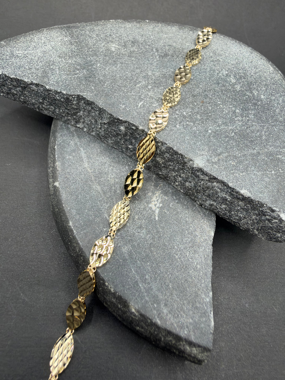 14K Gouden Armband met Diamond Cut Bewerking – 5 mm