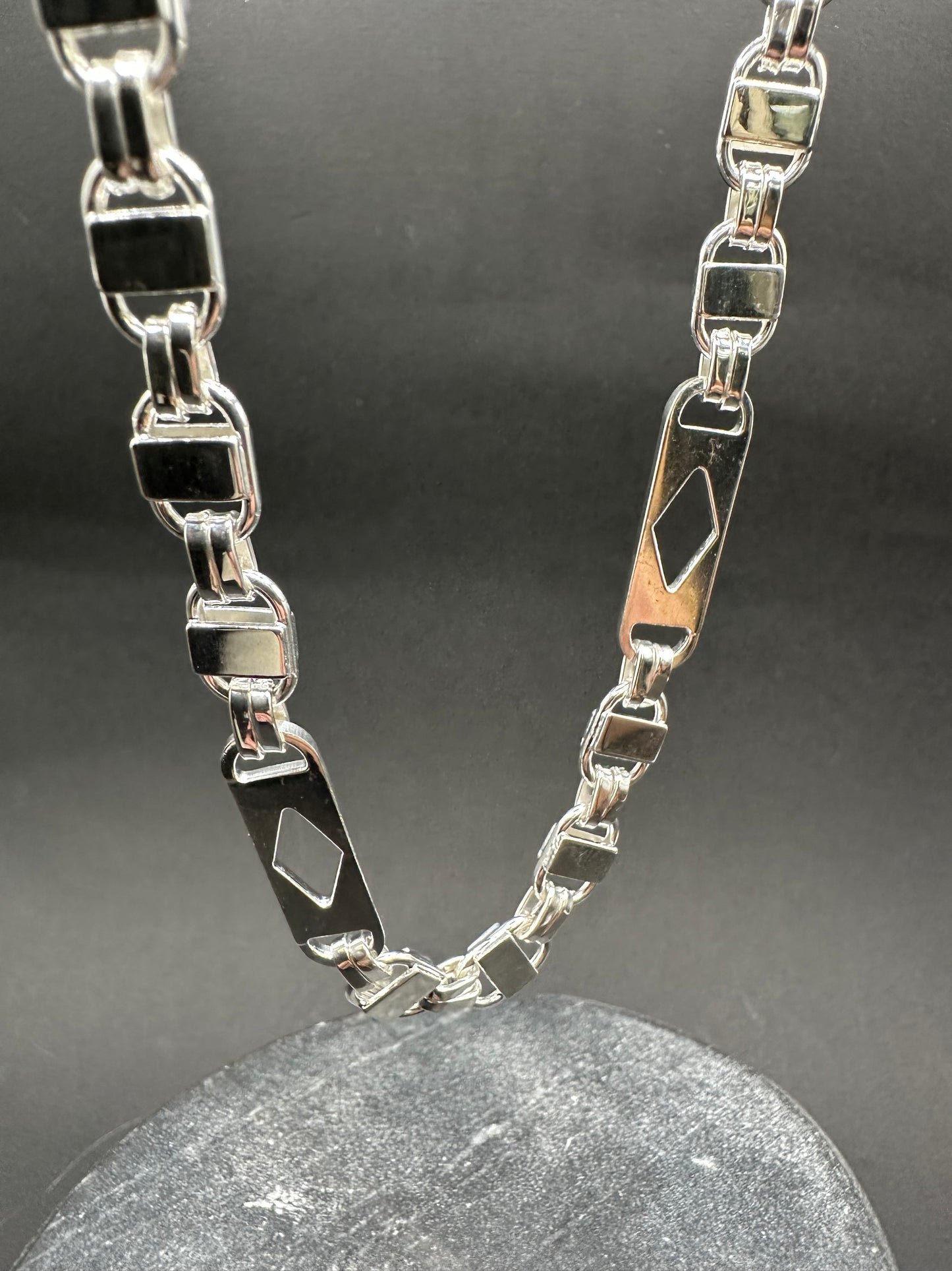 925 Zilveren Ruit Kingsly Ketting – 68 cm