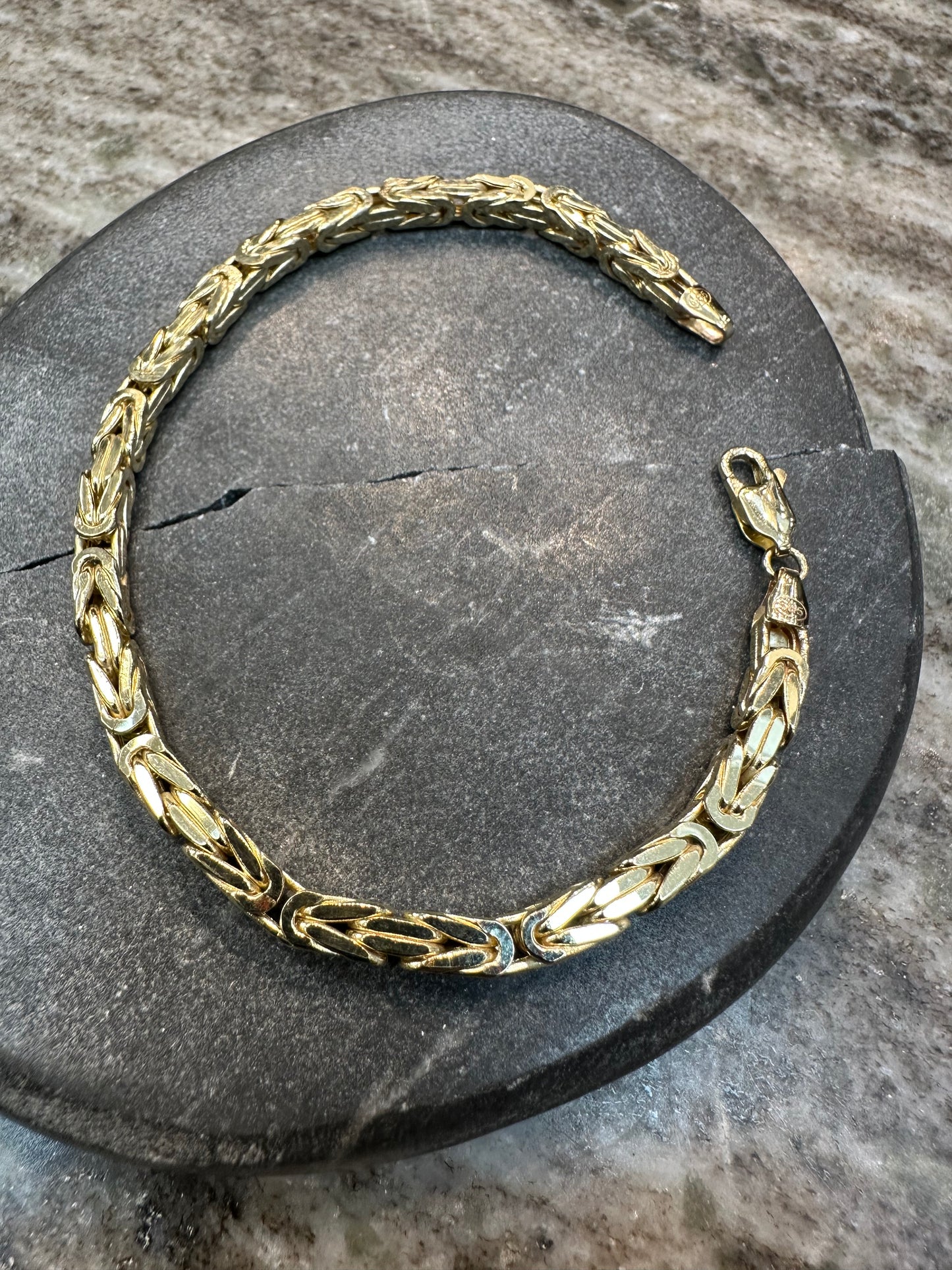 Prachtige 14K Gouden Koningsarmband – 21 cm | 4 mm | Tijdloos & Luxe