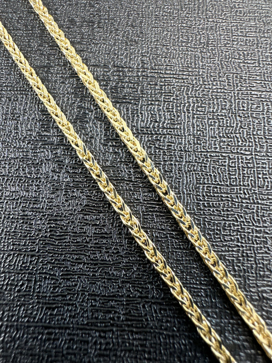 14K Gouden Vossenstaart Ketting – 2 mm | 60 cm | Elegant & Tijdloos