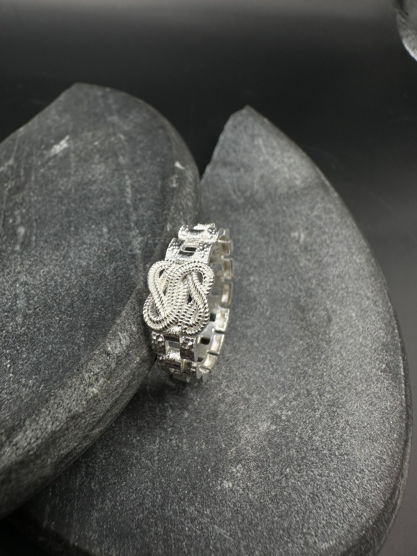 925 Zilveren Rollie-Mattenklopper Ring – Maat 19