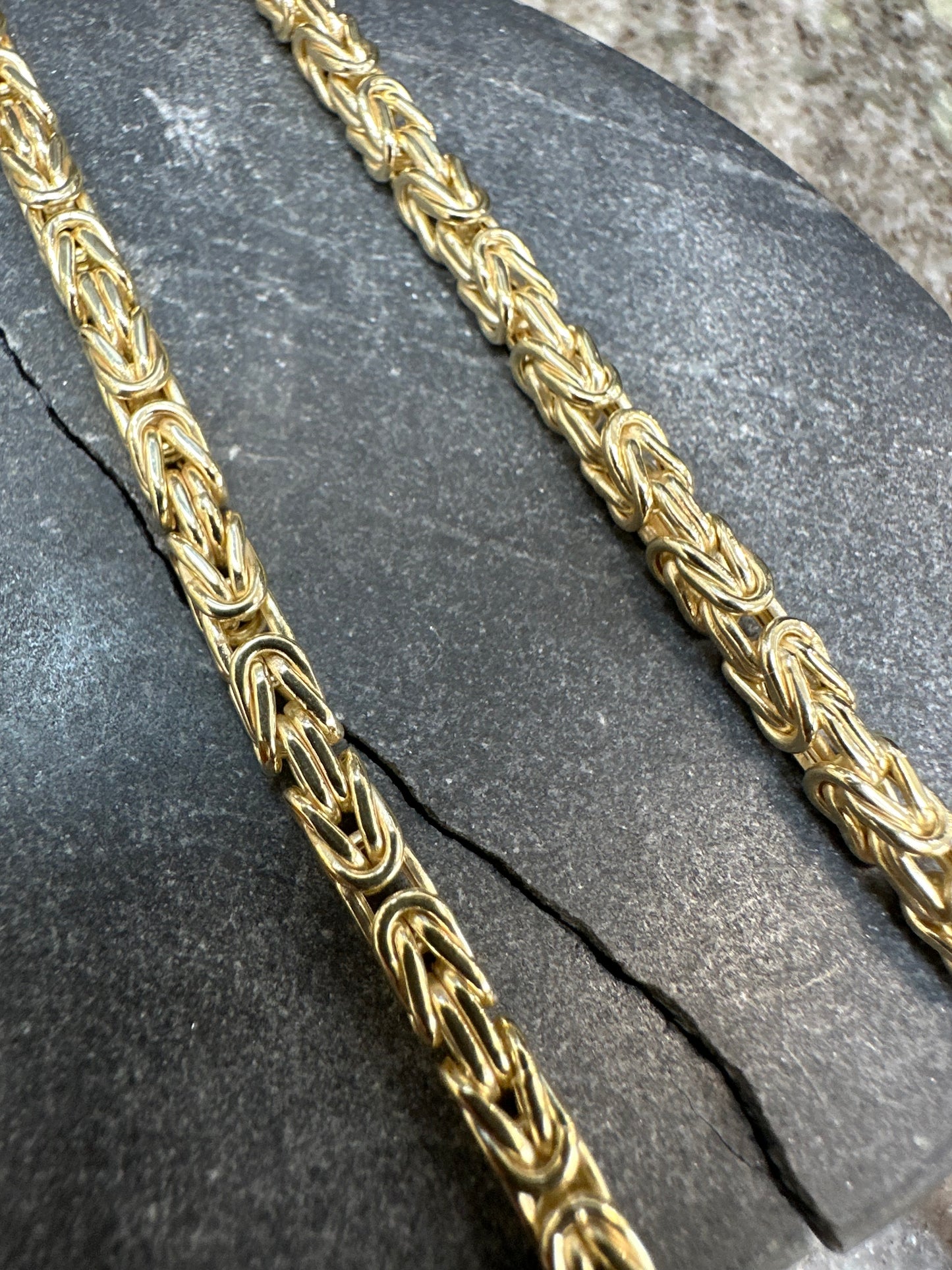 Prachtige 14K Gouden Koningsketting – 55 cm | 4 mm | Luxe & Krachtig