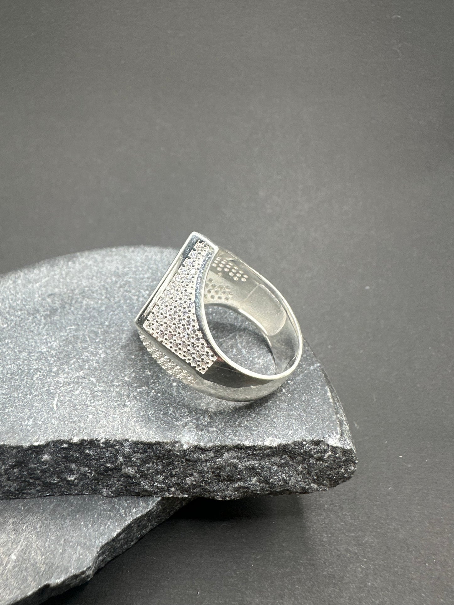 925 Zilveren 1% Ring met Zirkonia – Maat 19,5