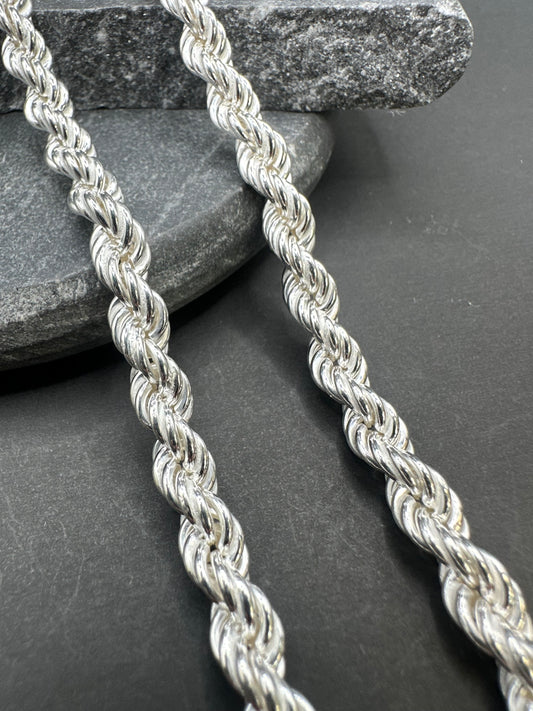 925 Zilveren Rope Chain – 6 mm