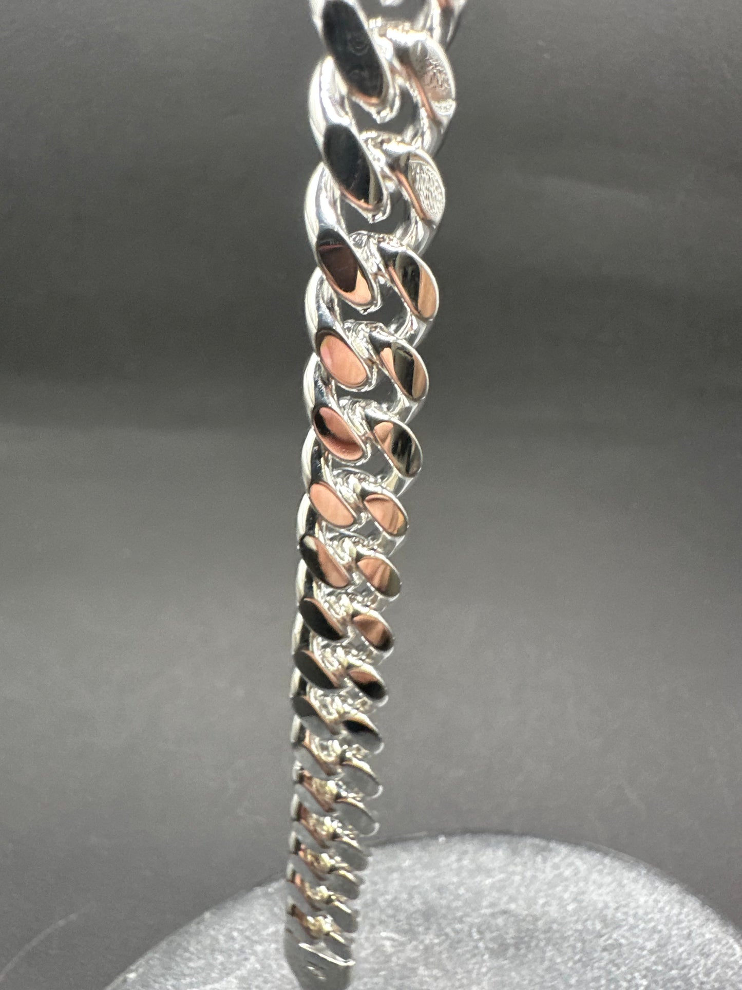 925 Zilveren Massieve Miami Cuban Link Armband – 21 cm