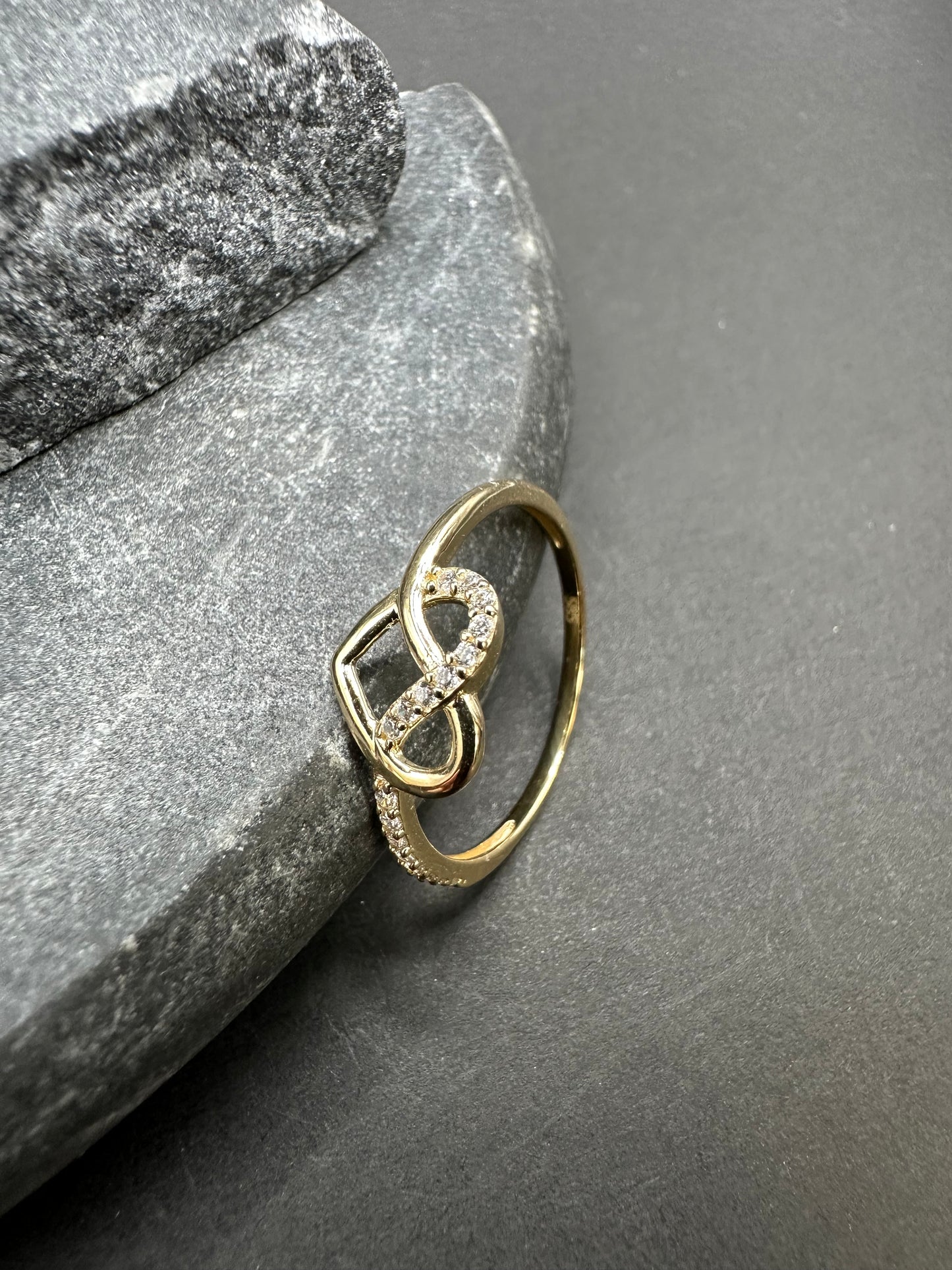 14K Gouden Elegante Hartring – Maat 18,5