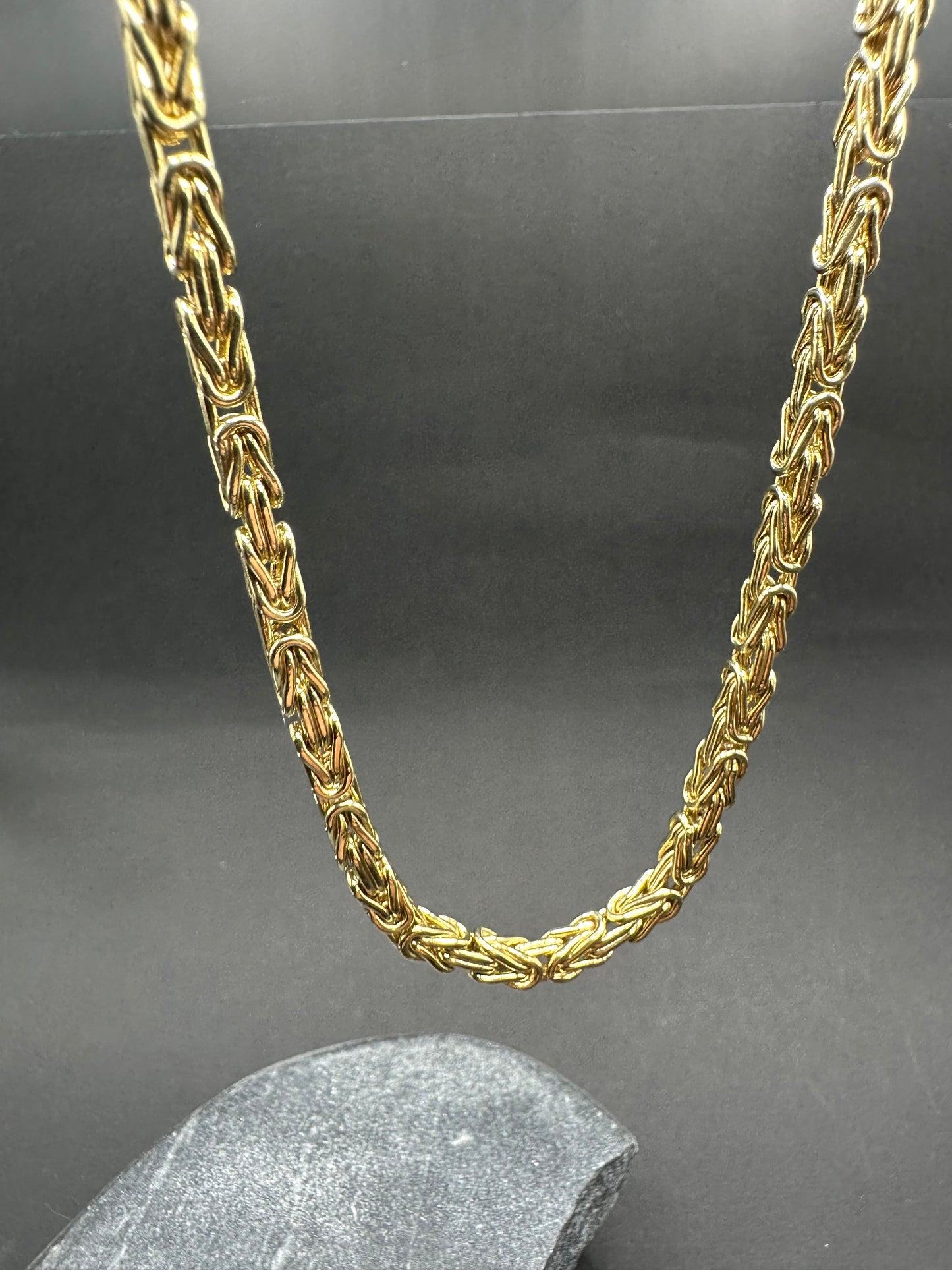 14K Gouden Italiaanse Klassieke Koningsketting – 60 cm