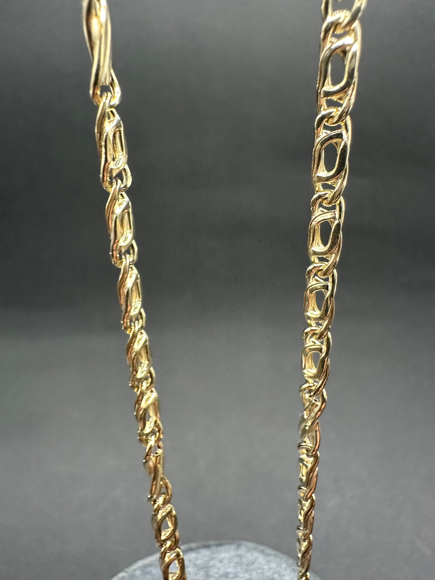 14K Gouden Fantasy Ketting met Valkenoog Schakel – 60 cm