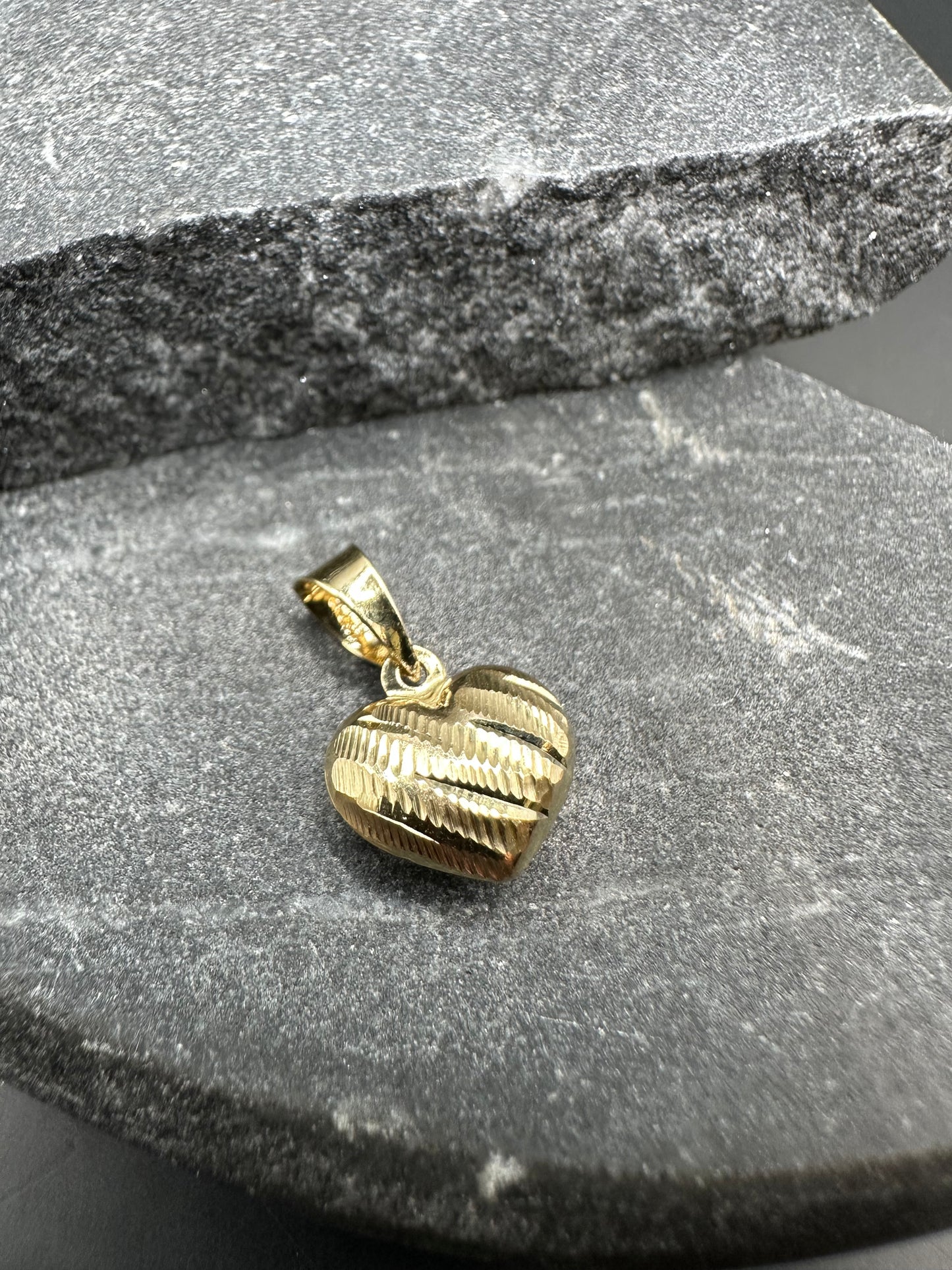 14K Gouden Vossenstaart Ketting met Hart Hanger – 45 cm