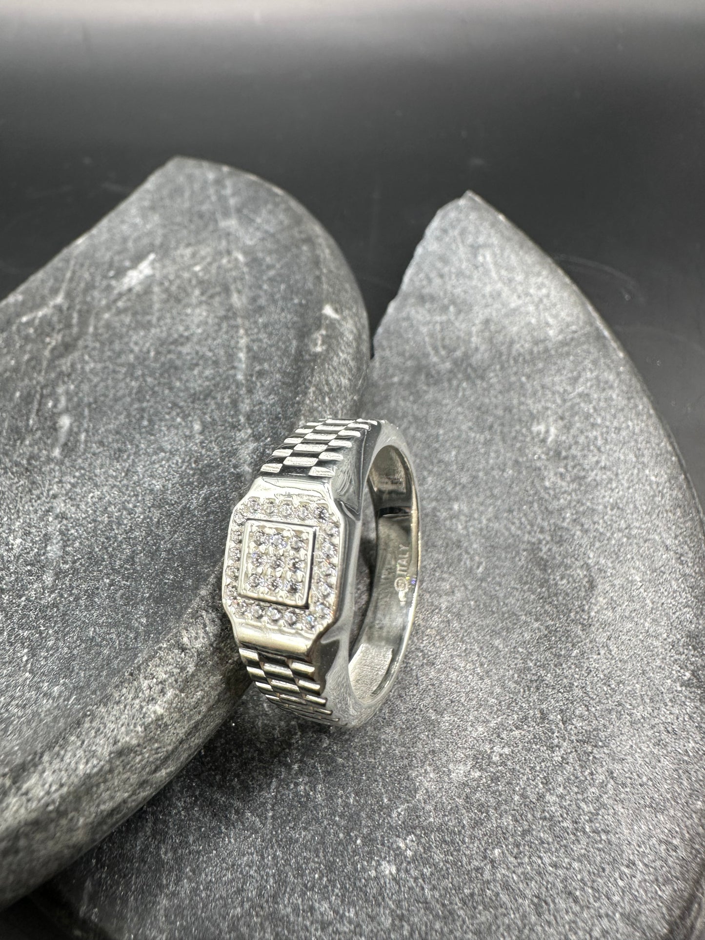 925 Zilveren Ring met Zirkonia – Maat 20