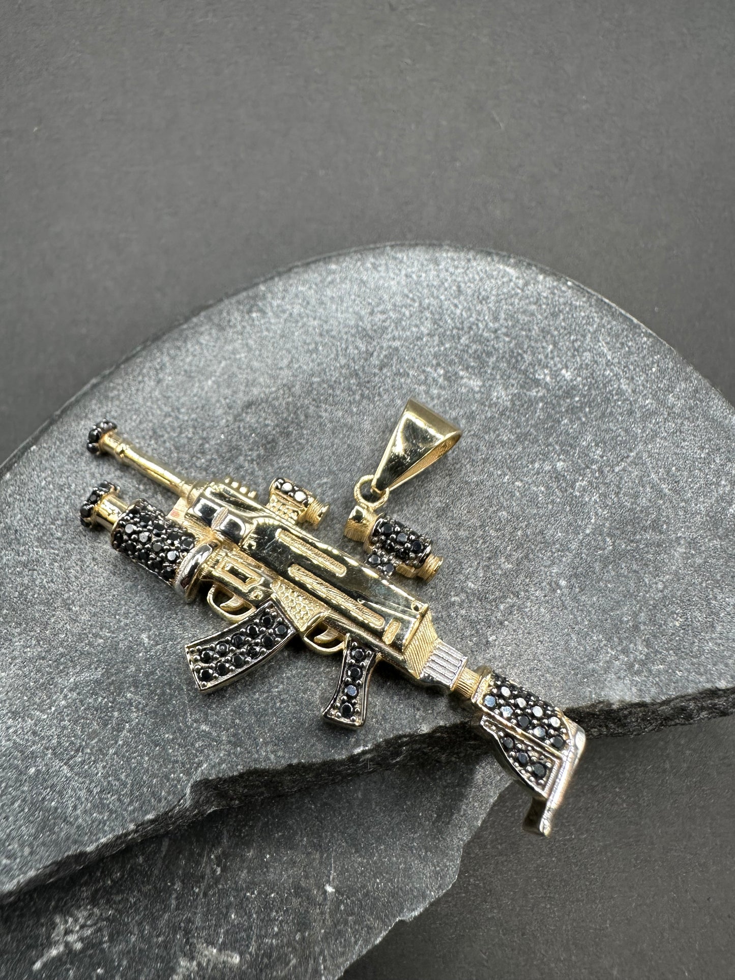 14K Gouden Hanger met Natuurlijke Onyx Stenen – 50 mm