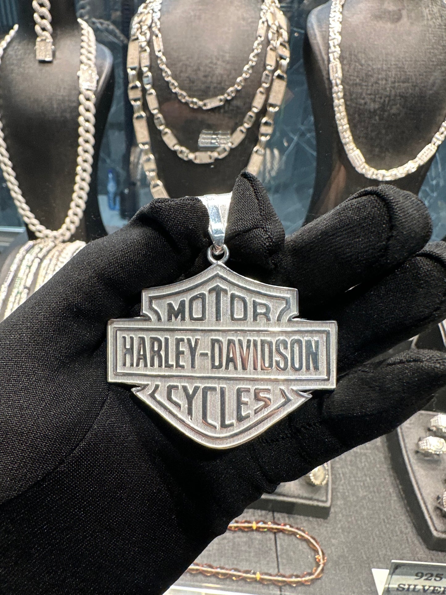 925 Zilveren Harly-Davidson Hanger