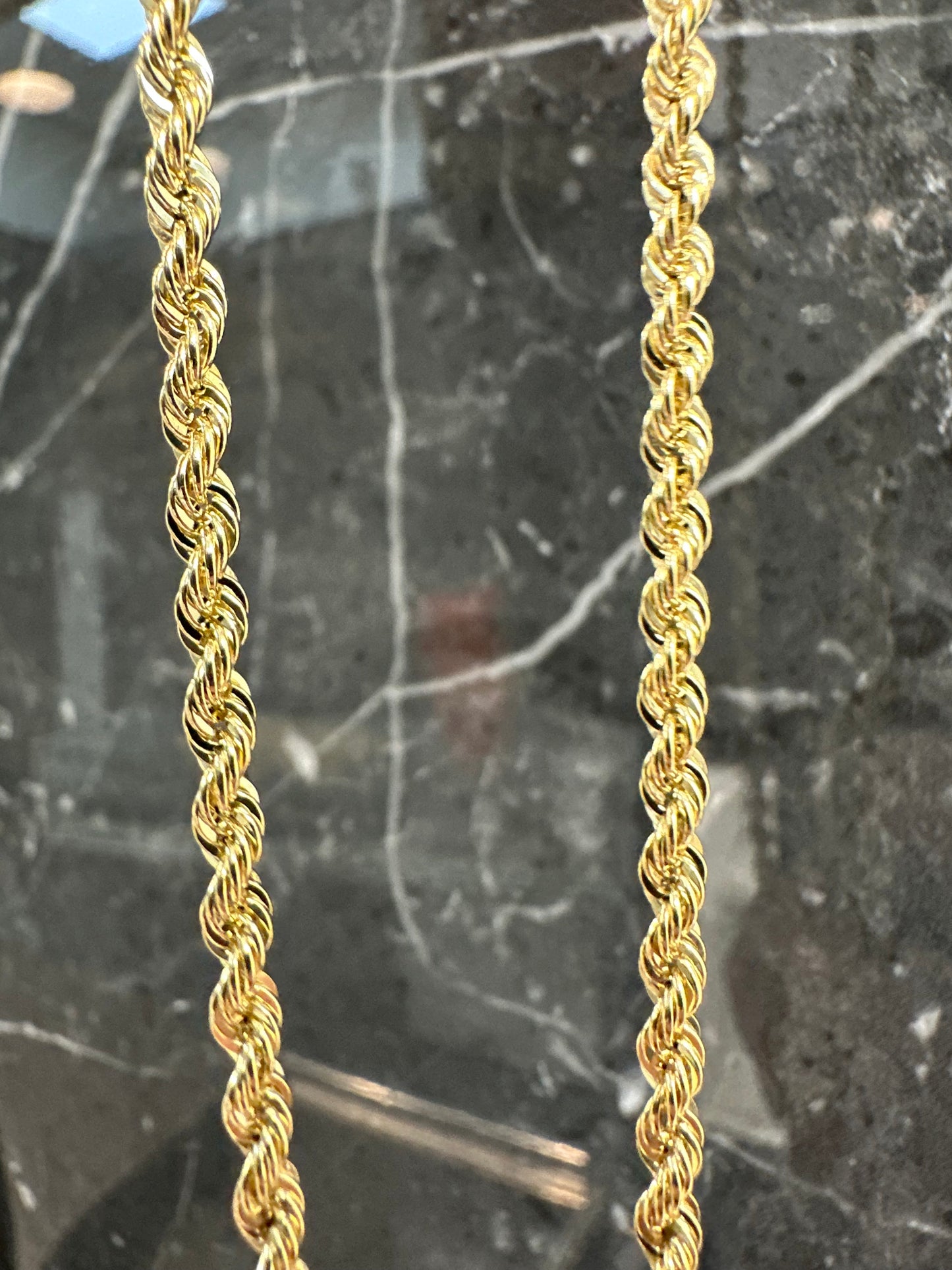 Prachtige 14K Gouden Rope Chain met $100 Hanger – Set Deal | 60 cm | 3,2 mm | Luxe & Opvallend
