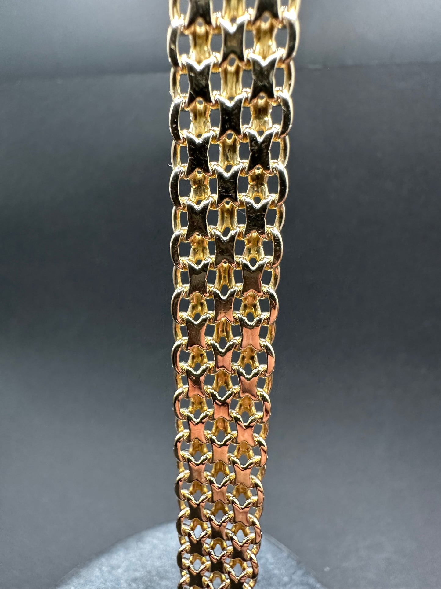 14K Gouden Bismarck Armband – 21 cm