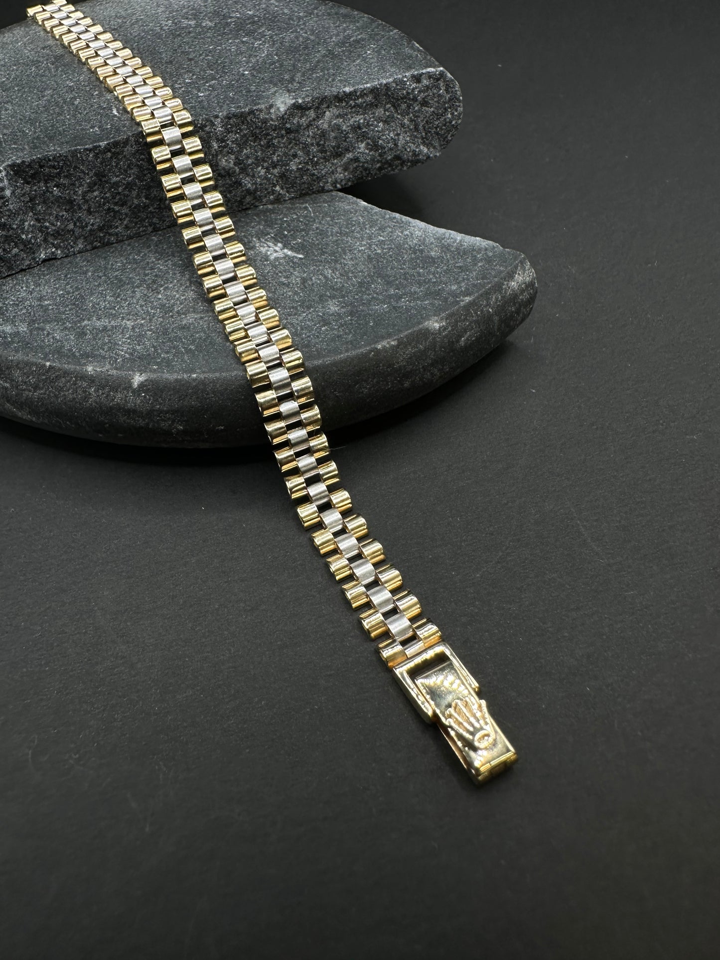 14K Gouden Bicolor President Armband – 20 cm