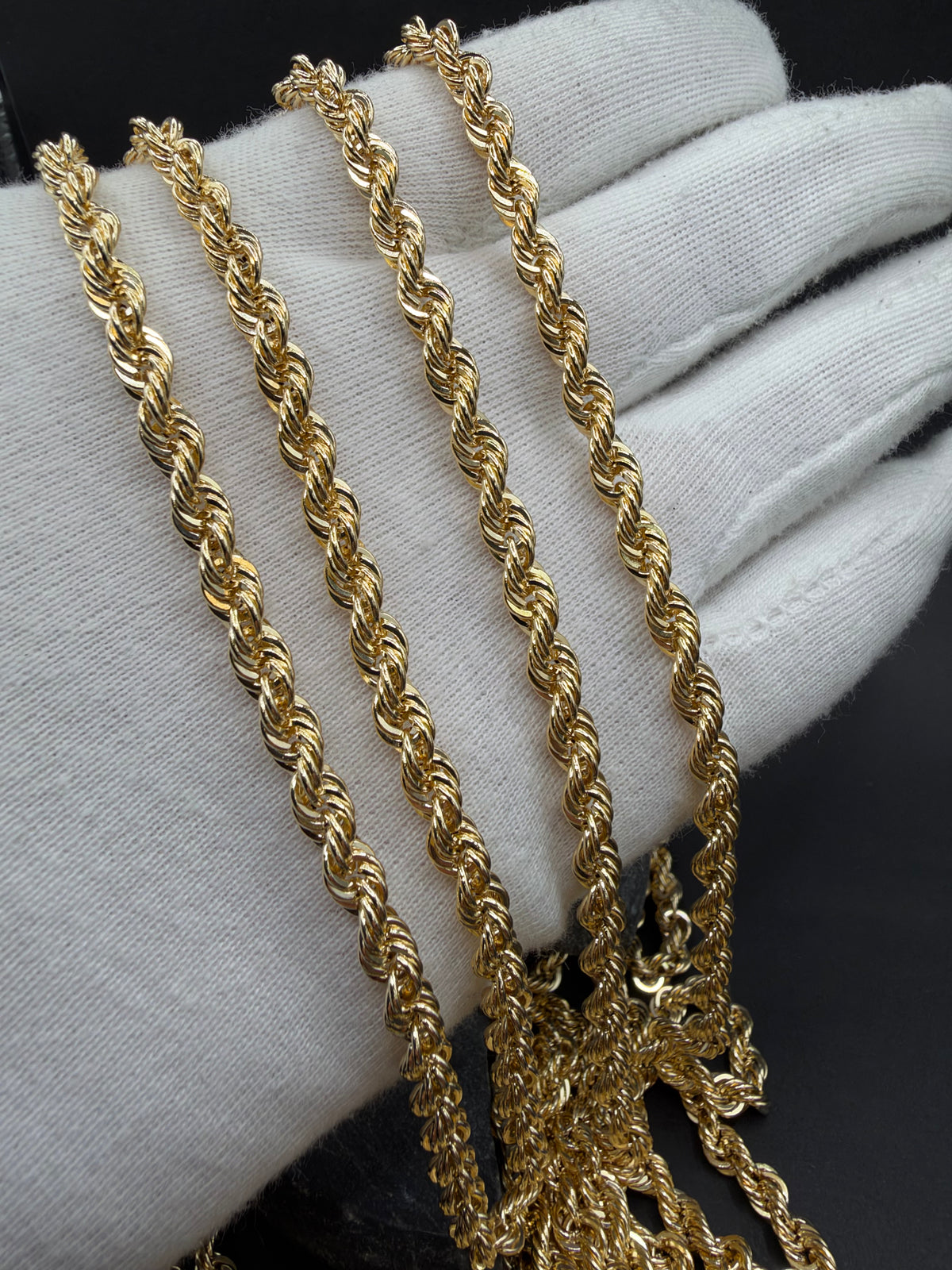 14K Gouden Rope Chain – 4 mm – Nederlands Goud