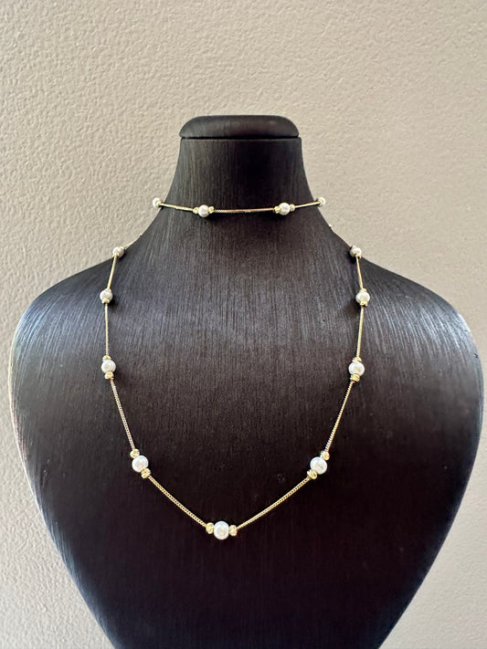 14K Gouden Parelset