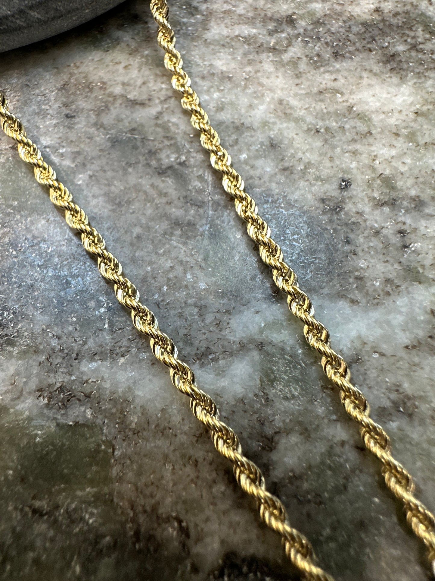 Prachtige 14K Gouden Rope Chain – 65 cm | 2,1 mm | Subtiel & Elegant