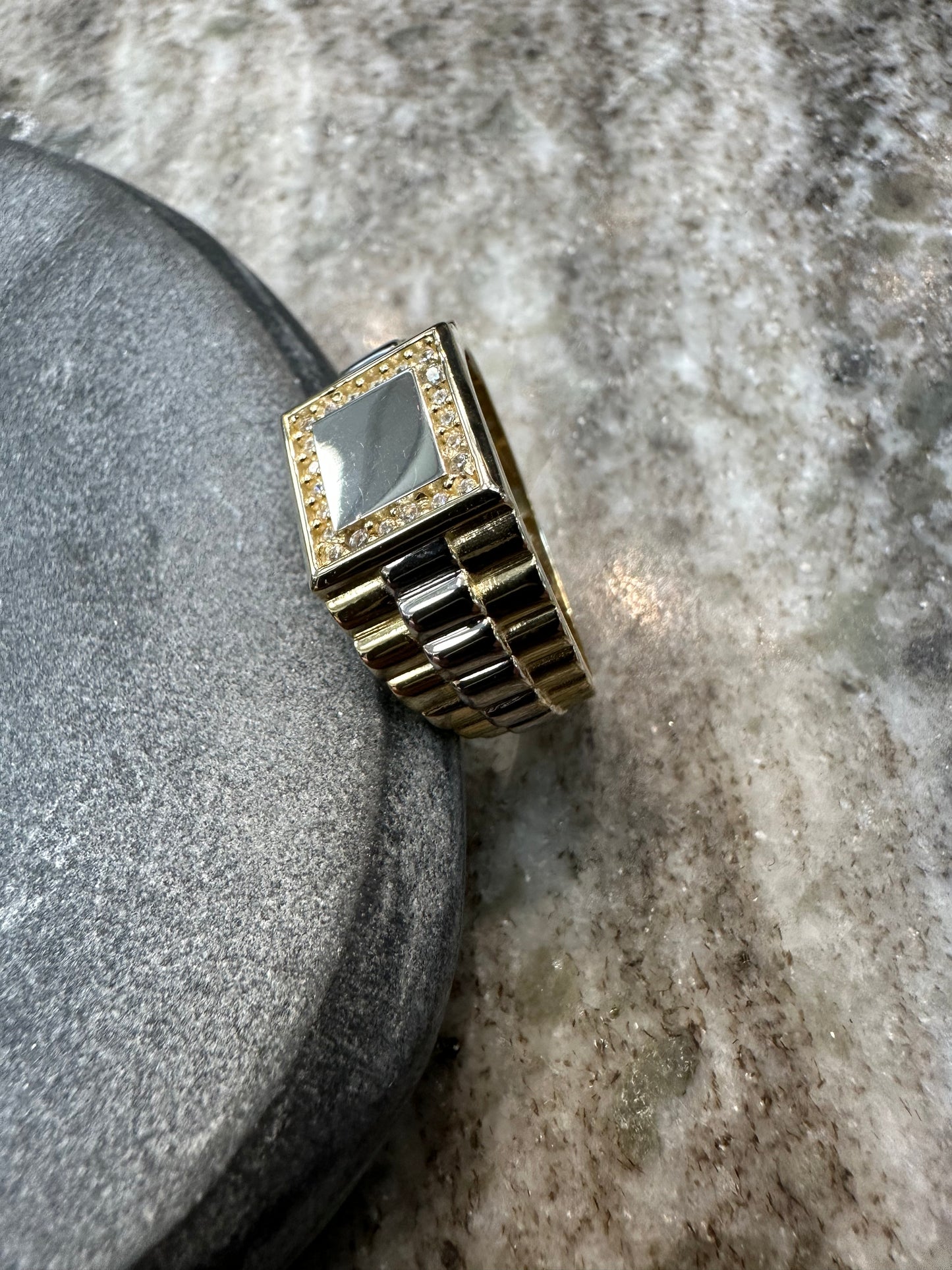 14K Gouden Bicolor Roley Ring