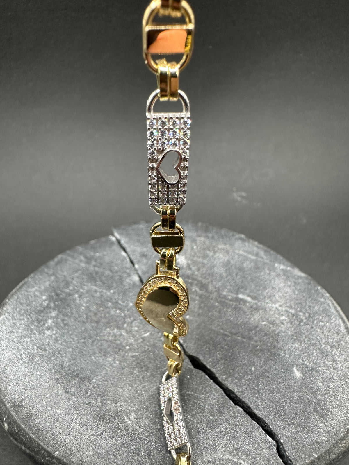 14K Gouden Armband met Zirkonia – 15 cm | 5,4 mm