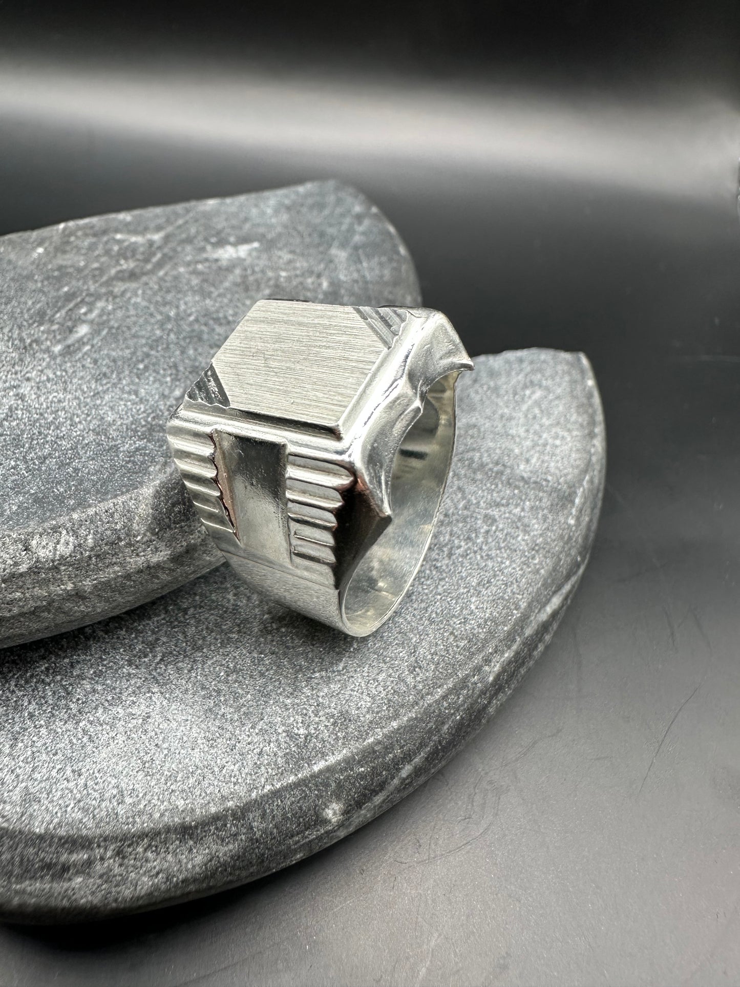 925 Zilveren XL Zegelring