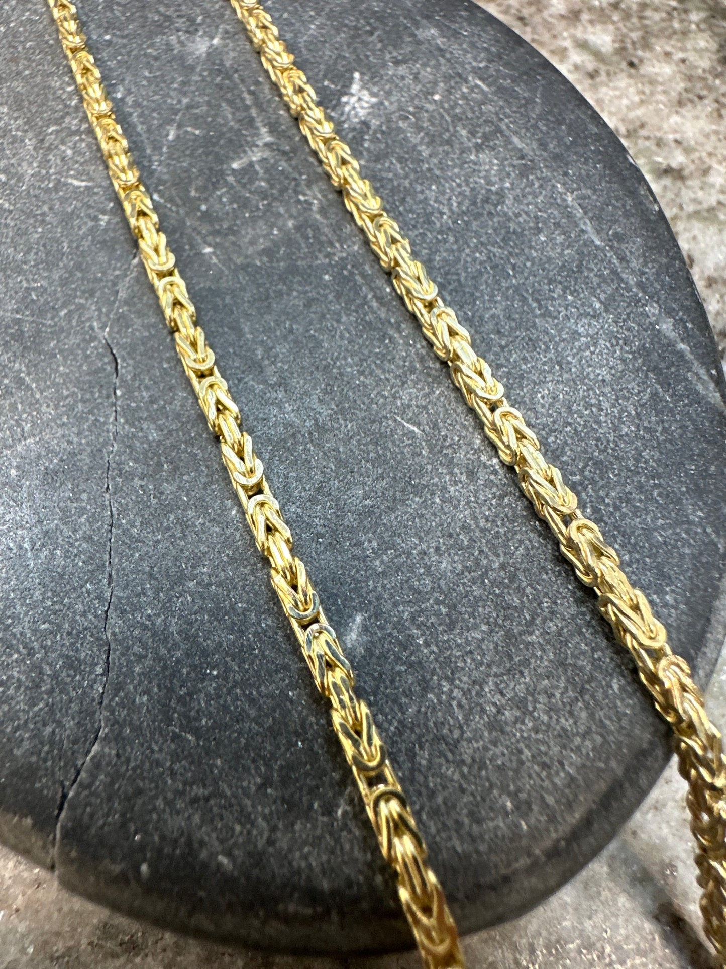 Prachtige 14K Gouden Byzantijnse Koningsketting | 2,5 mm | Elegant & Sterk