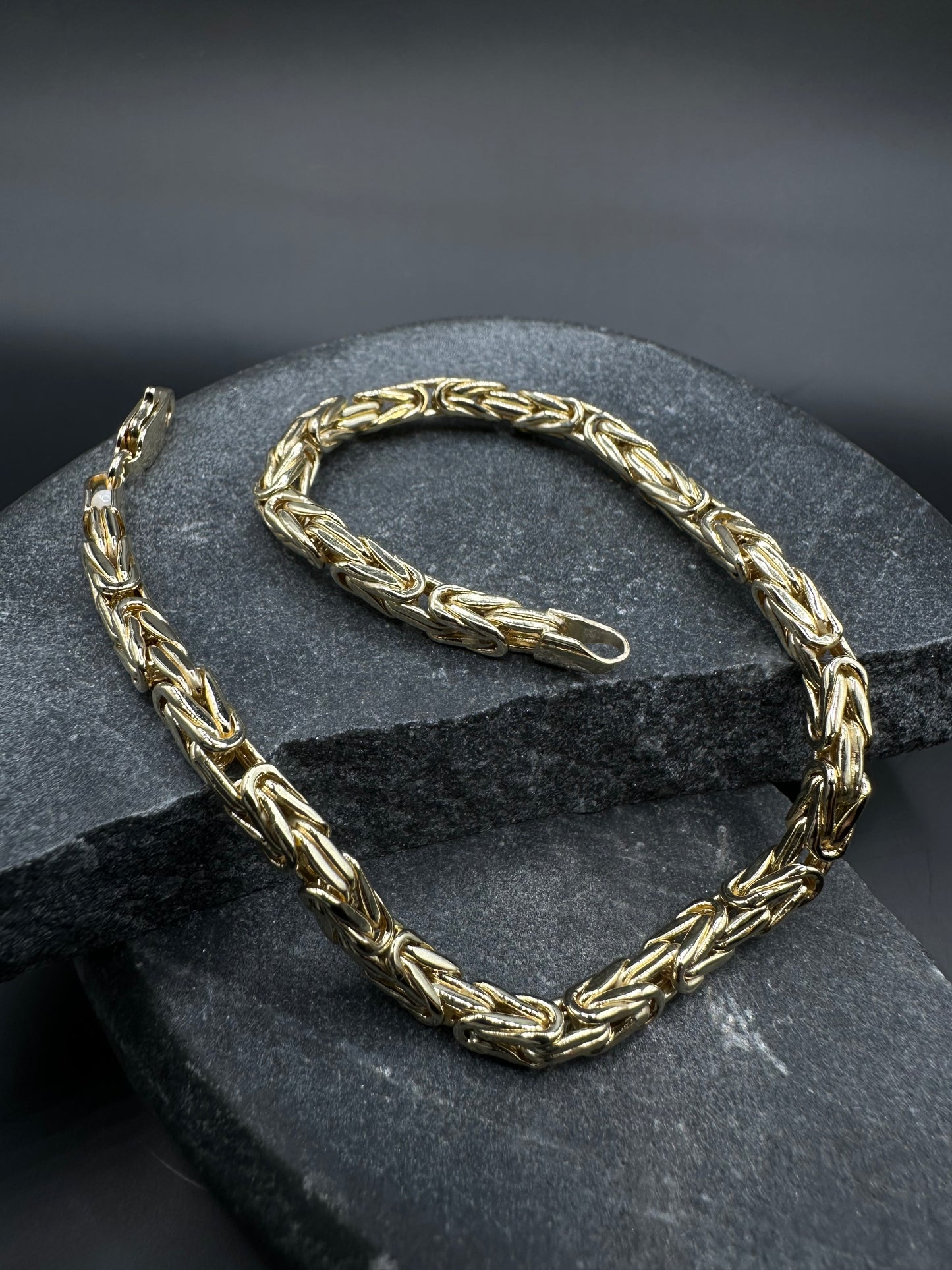14K Gouden Klassieke Koningsarmband – 21 cm