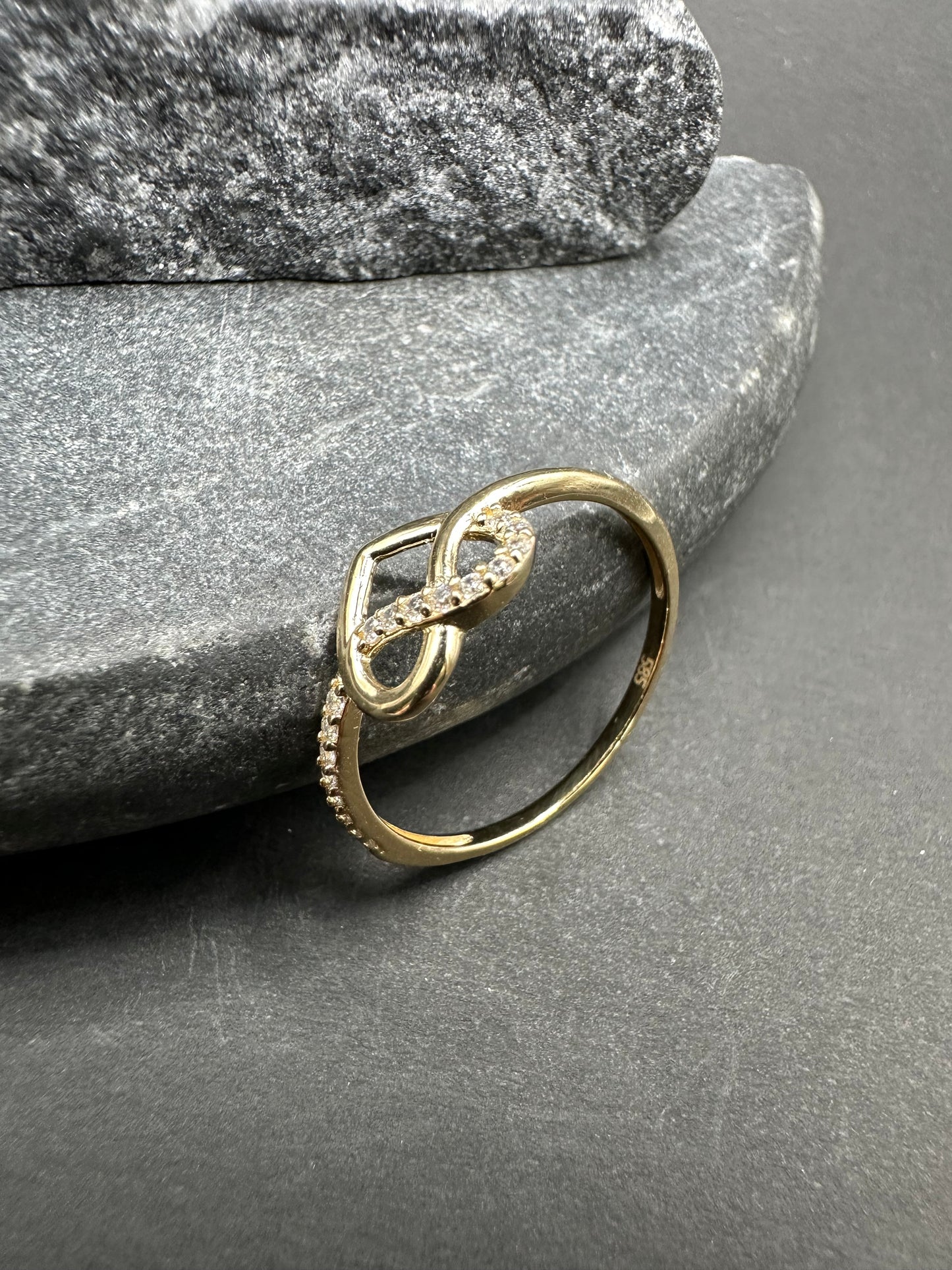 14K Gouden Elegante Hartring – Maat 18,5