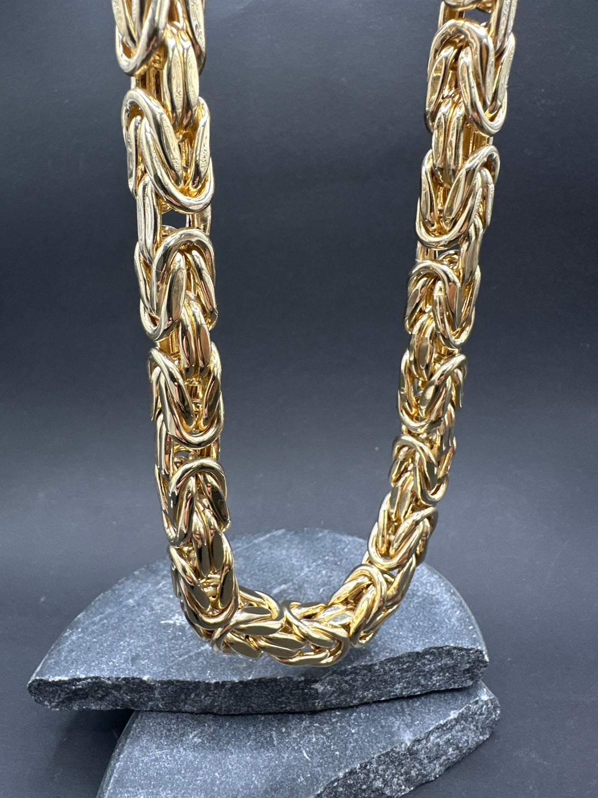14K Gouden BOMBASTIC Koningsketting – 10 mm – 70 cm