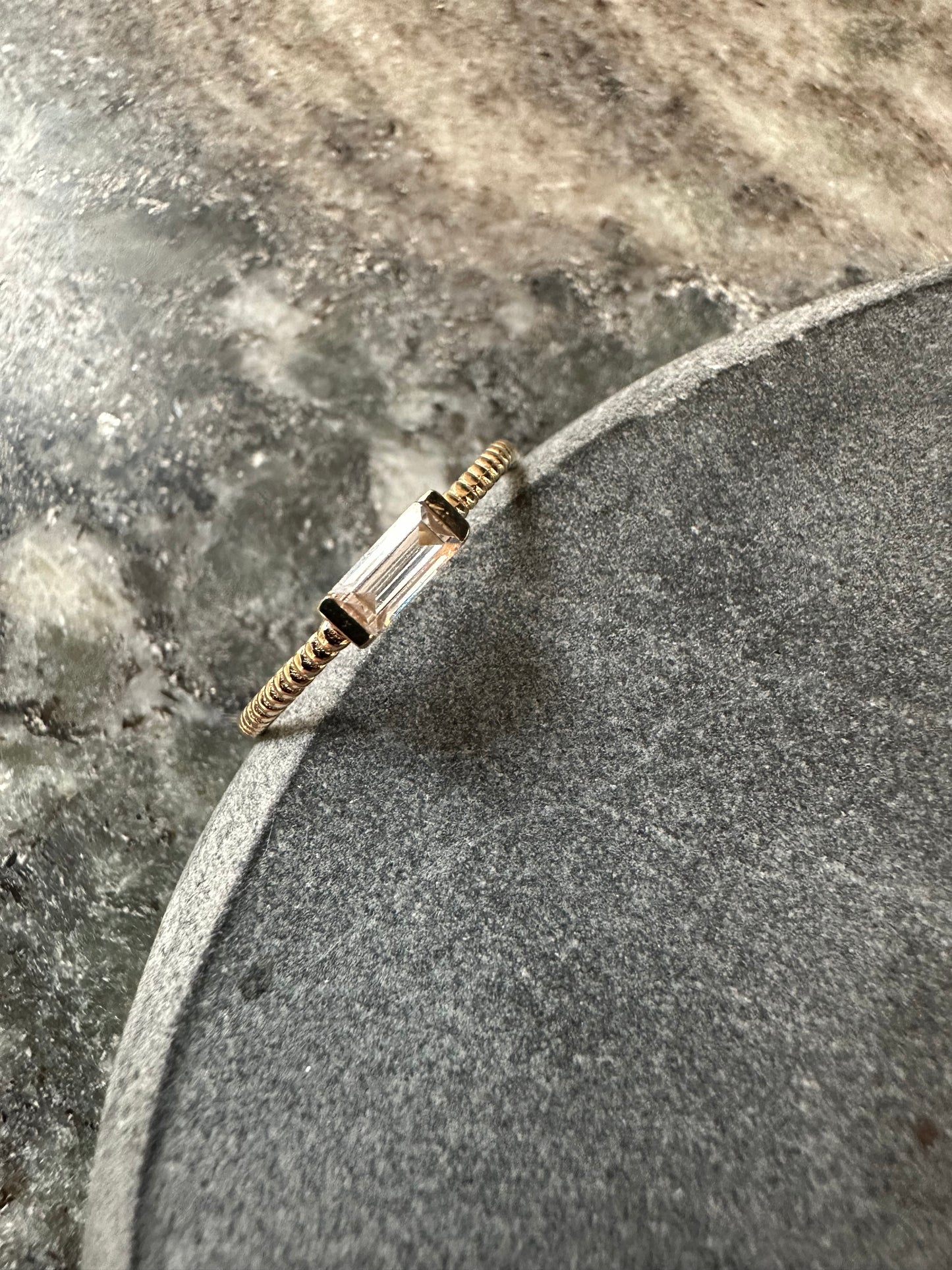 14k Gouden Ring met Zirkonia