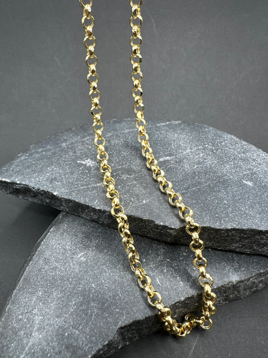 14K Gouden Jasseron Ketting – 50 cm | 3,8 mm