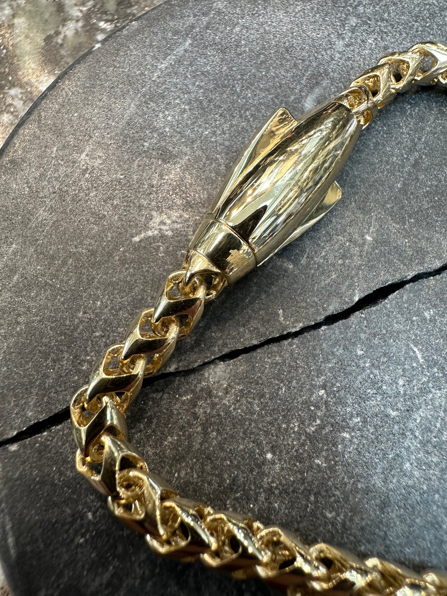 14K Gouden Unieke Armband met Luxe Slot – 20 cm | 6,2 mm