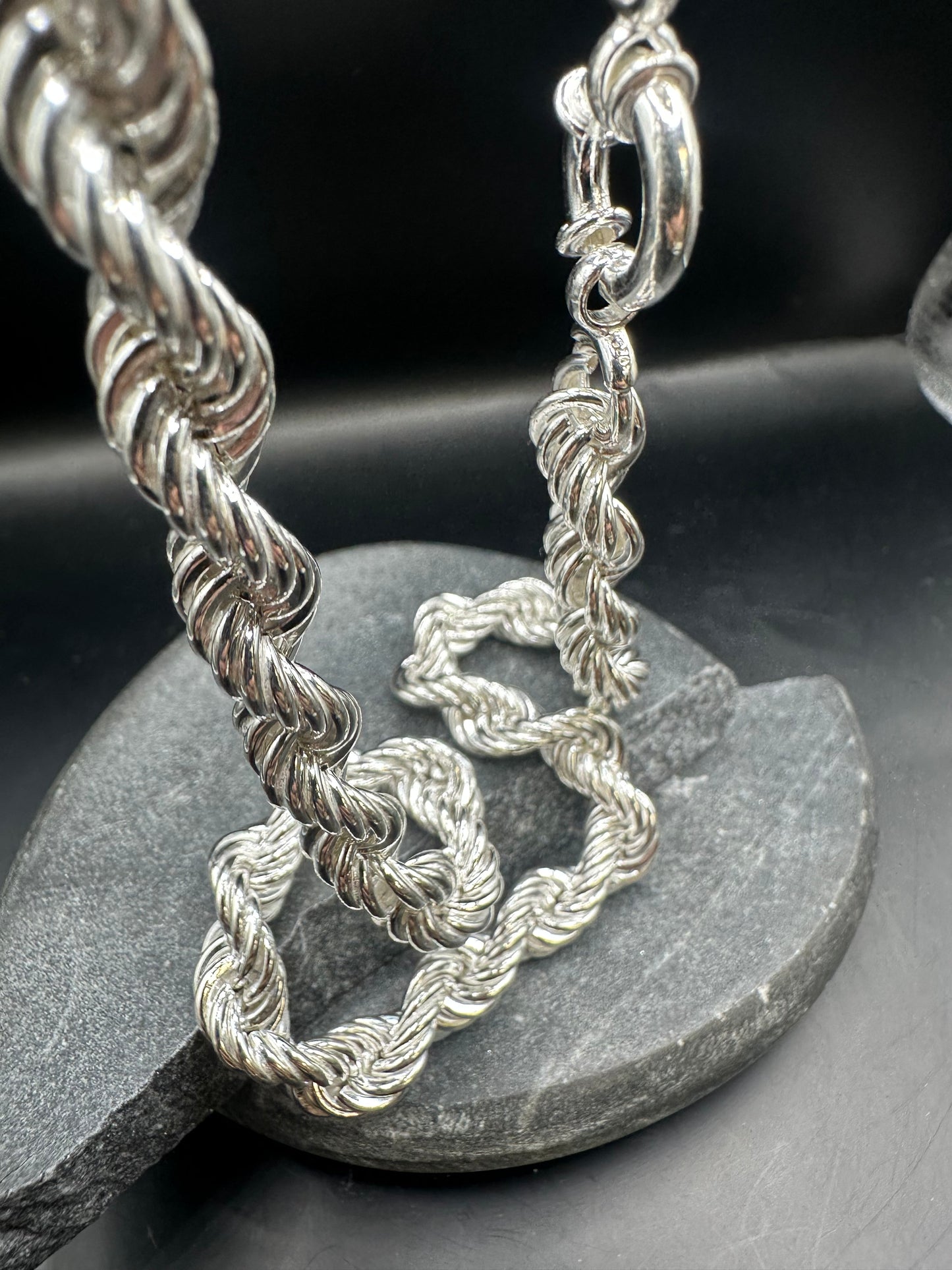 925 Zilveren Rope Chain – 8 mm – 70 cm