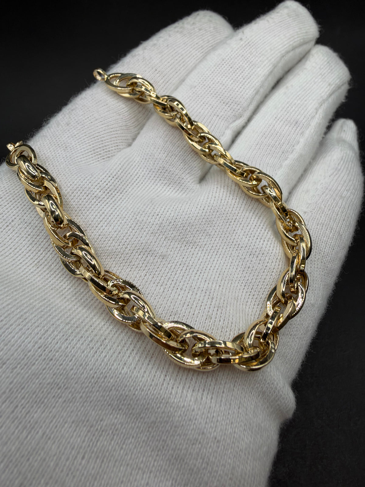 14K Gouden Singapore Armband – 19 cm – 6,5 mm