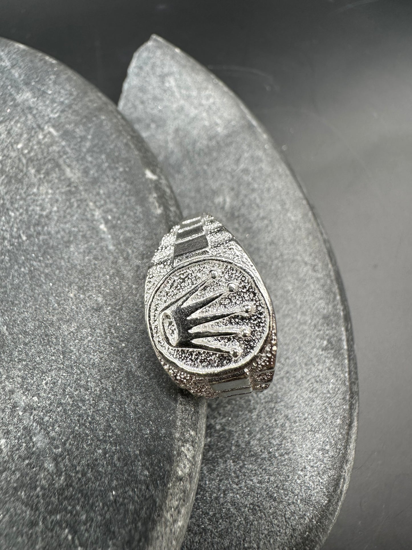 925 Zilveren Moderne Kroon Ring