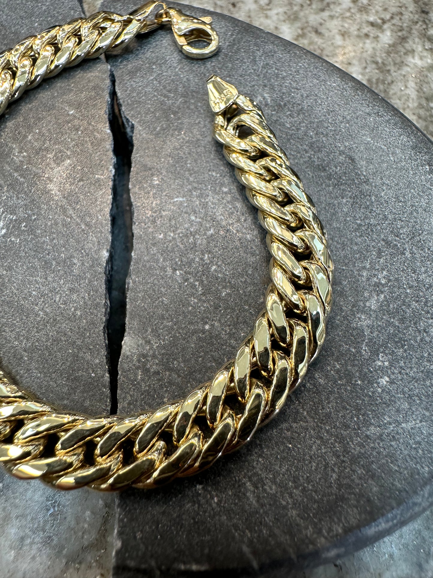 14K Gouden Miami Cubaan Link Armband – 19 cm | 8,2 mm | Stoer & Tijdloos