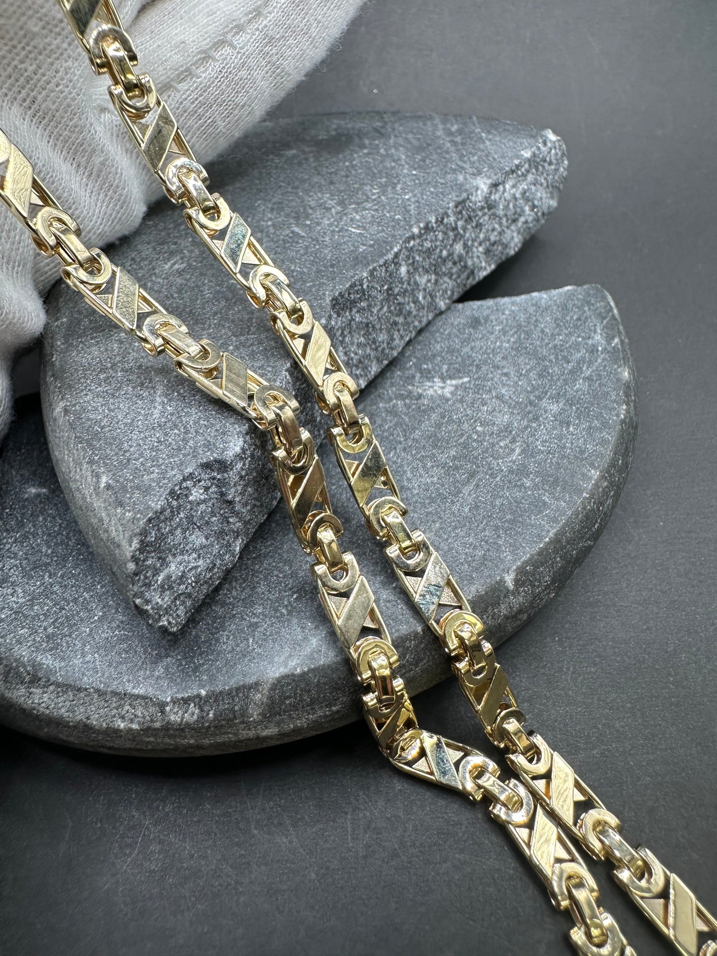 14K Gouden Valentino Ketting – 70 cm – 5 mm